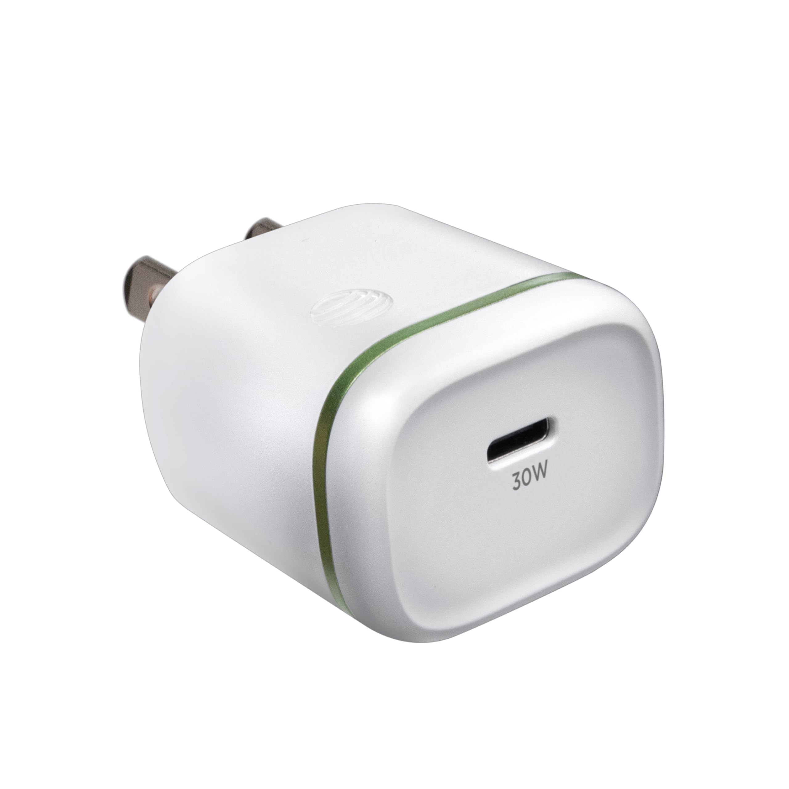 AT&T USB-C Wall Charger 30W Fast Charging Power Adapter – Foldable Prongs, Compact Travel Charger – Compatible with iPhone 15, iPad, Samsung Galaxy, Pixel (White)