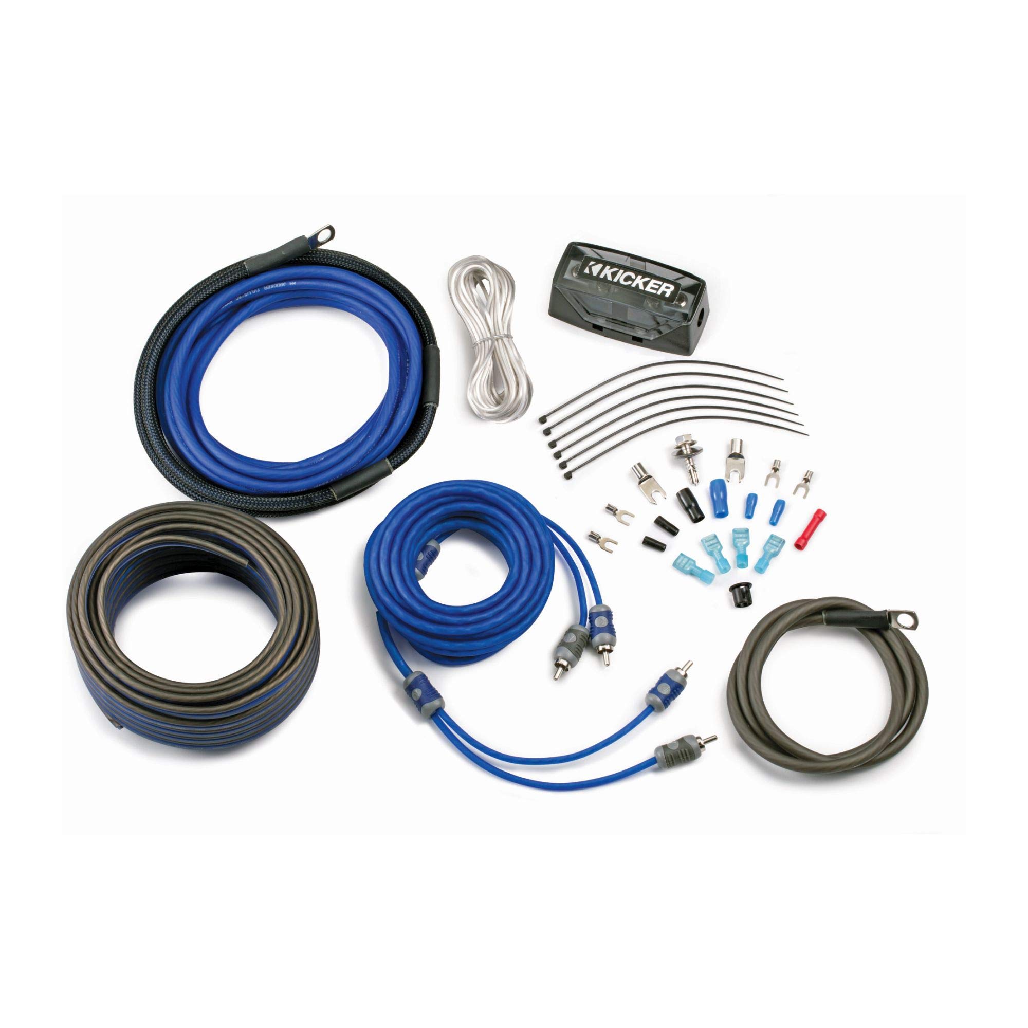 Kicker 46CK4 K-Series Complete 4-AWG Amplifier Connection Kit W/ 2-Channel RCA Interconnects