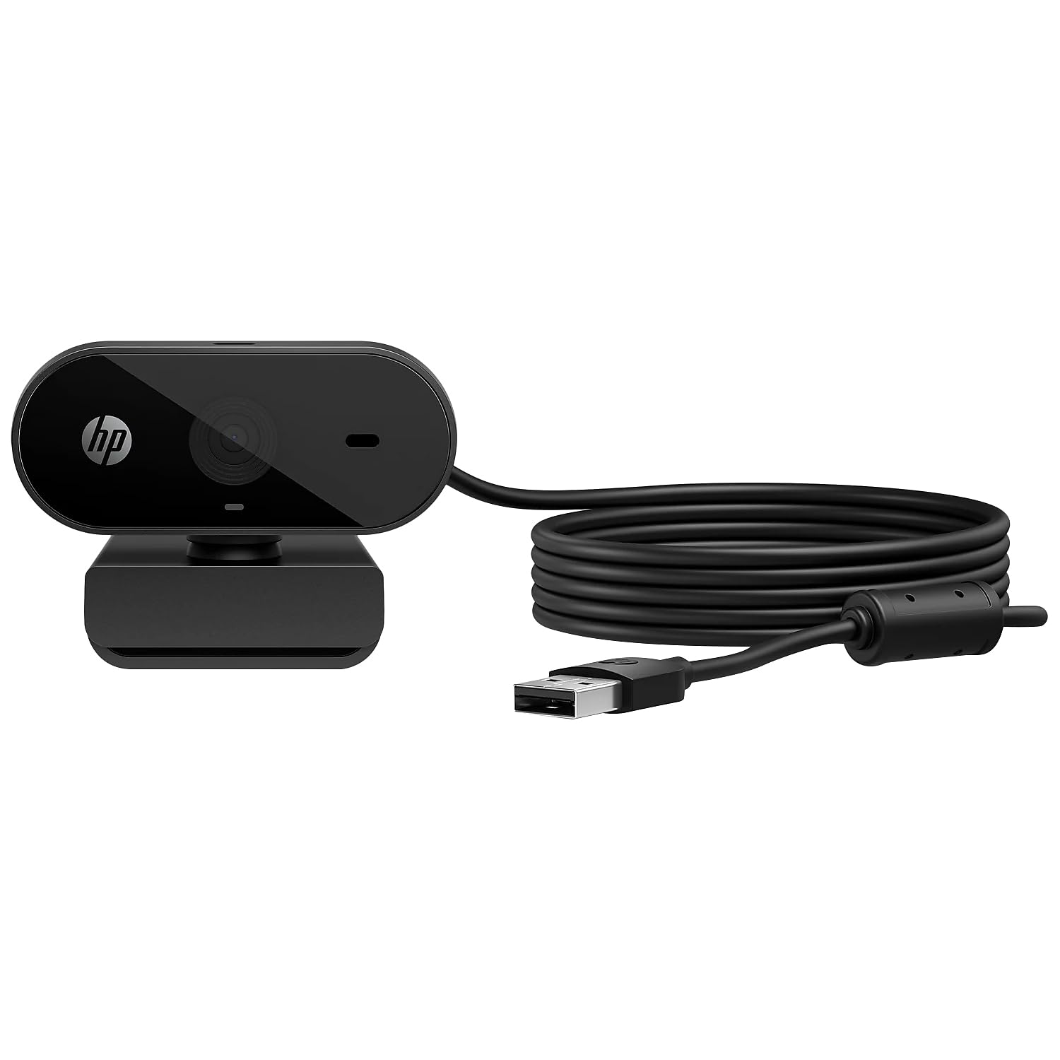 HP 320 FHD Webcam - USB-A Computer Camera with Mic & Privacy Cover - for Desktop, Laptop, & Chromebook - 1080p Resolution w/Wide FOV - Zoom & Teams Compatible - Clip Mount, Tripod Support, & Swivel