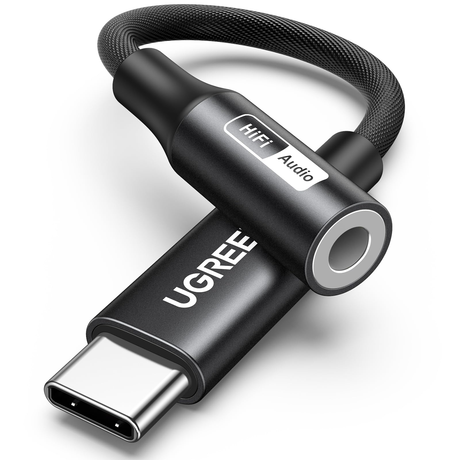 UGREEN USB C to 3.5mm Audio Adapter, Hi-Res 32bit/384KHz USB C to Aux Dongle HiFi Headphone Jack Cable Cord Compatible with iPhone 16 15 Pro Max Plus, Samsung Galaxy S24 Ultra, Pixel 8, iPad Air Mini