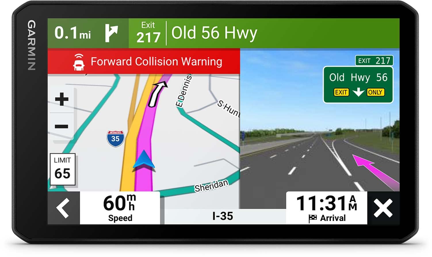 Garmin RV Cam 795, Large, Easy-to-Read 7” GPS Navigator, Built-in Dash Cam, Automatic Incident Detection, Custom RV Routing, High-Resolution Birdseye Satellite Imagery (Renewed)