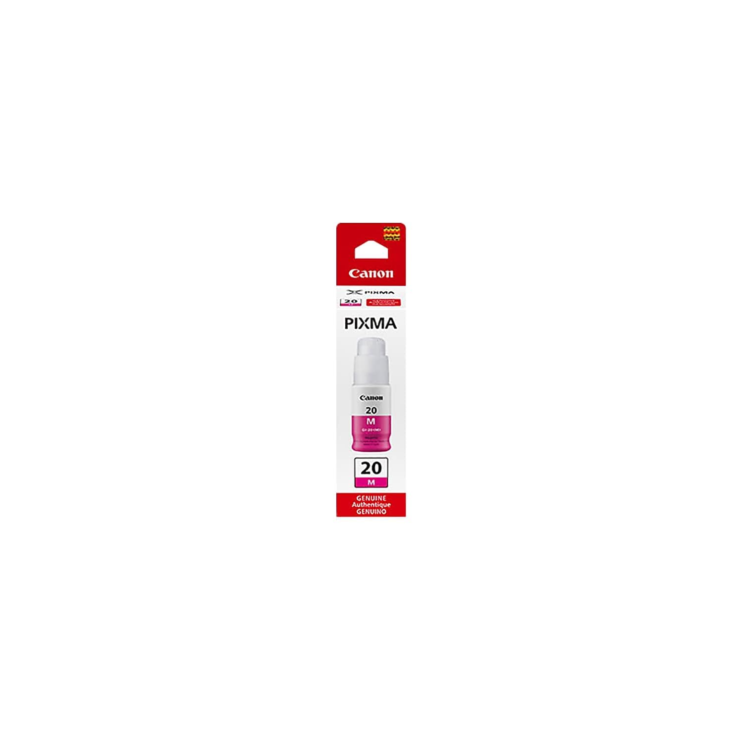 Canon GI-20 Genuine Magenta Ink Bottle, Compatible with Megatank G5020, G6020, G7020 Printers