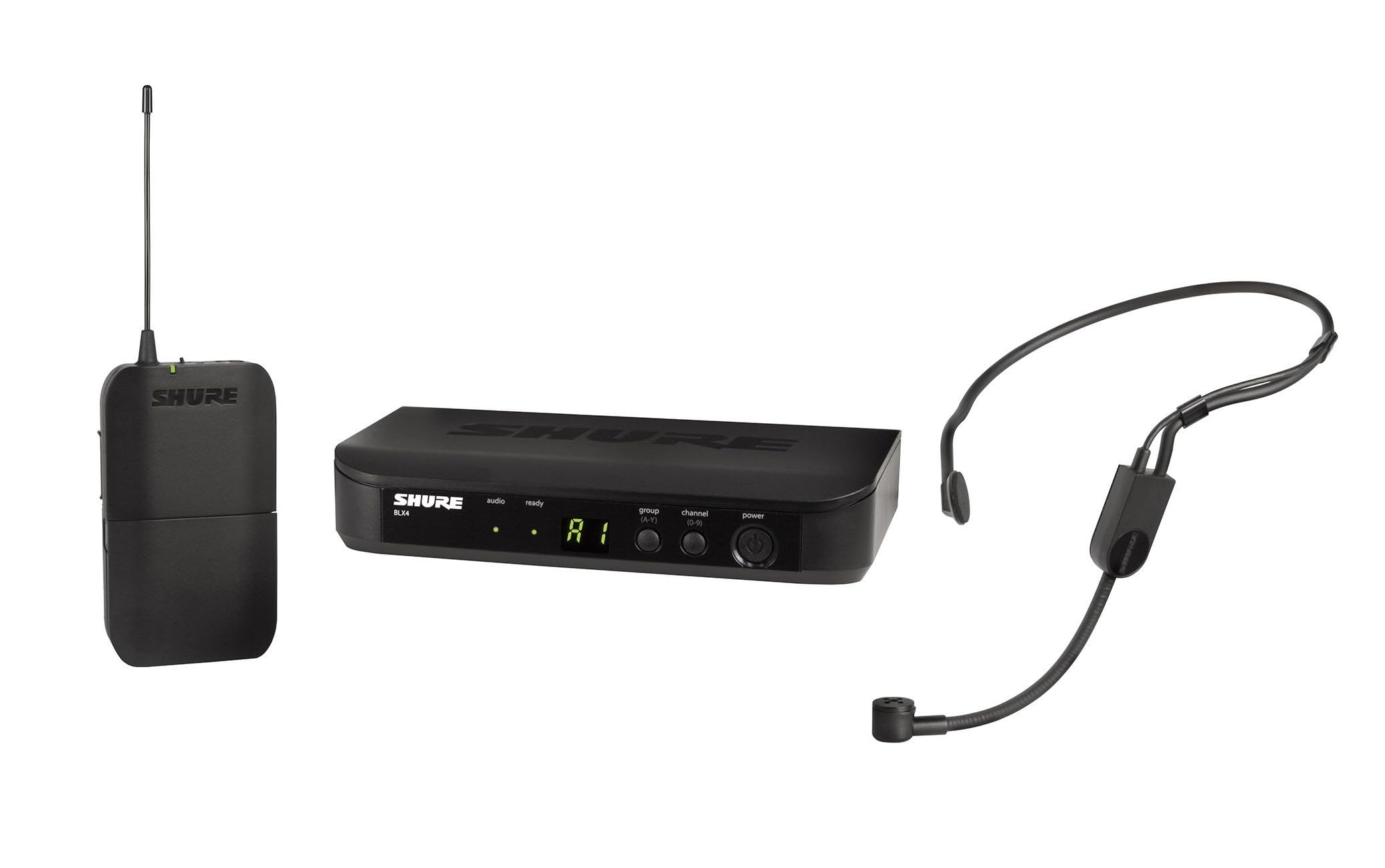 Shure BLX14/P31 Wireless Microphone System - 14-Hour Battery Life, 300 ft Range, UHF | Includes PGA31 Headset Mic, Bodypack Transmitter, Single Channel Receiver | H11 Band (BLX14/P31-H11)
