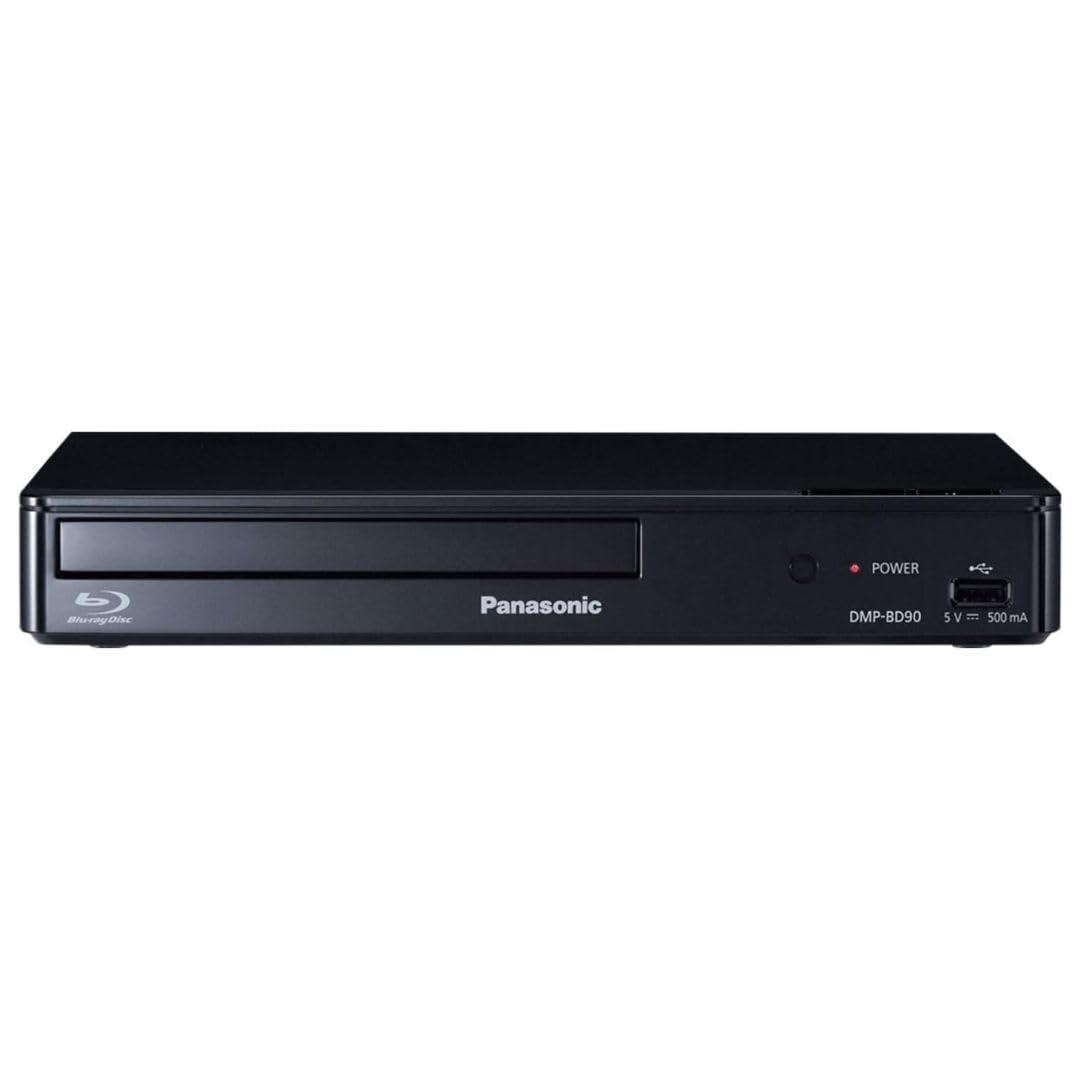 Panasonic DMP-BD90P-K Blu-ray DVD Player with Full HD and Dolby Digital Sound (Black, Renewed)