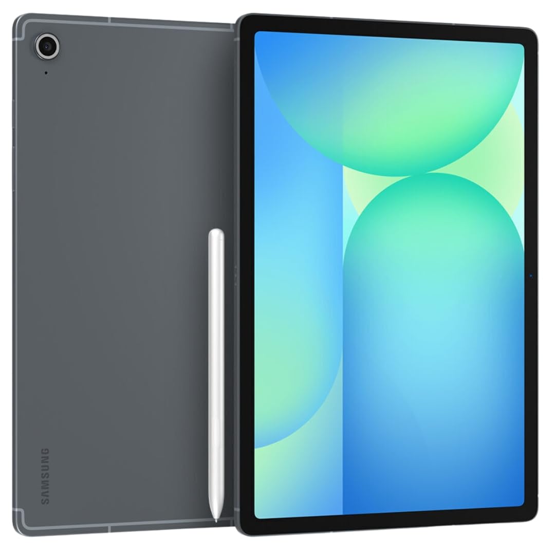 SAMSUNG Galaxy Tab S10 FE+ Plus w/S-Pen | 128GB, 8GB RAM, Wi-Fi Only | 13.1" LCD, WiFi 6E Android 15 Tablet, 4K Camera | International Model X620 | 25W Fast Charger Bundle (Gray)