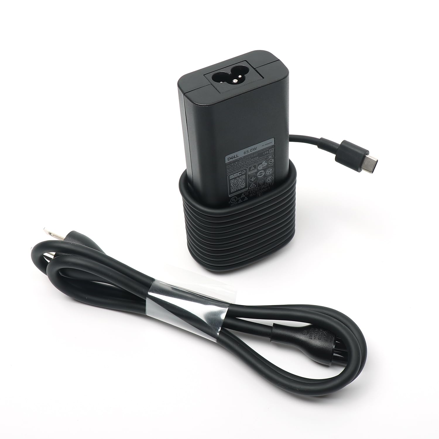 Dell 65W USB C Laptop Charger,Latitude 5500 5501 5510 5511 5520 5521 5530 5531 5540 AC Adapter with 3ft Power Cord, Black, HA65NM190