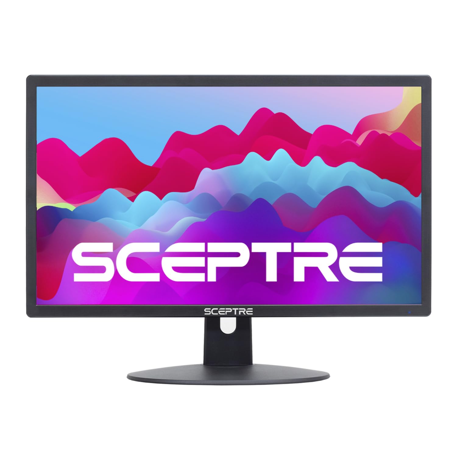 Sceptre 22 inch 1080p LED Monitor HDMI x2 VGA 99% sRGB Wall Mount Ready Build-in Speakers, Machine Black (E22 Series)