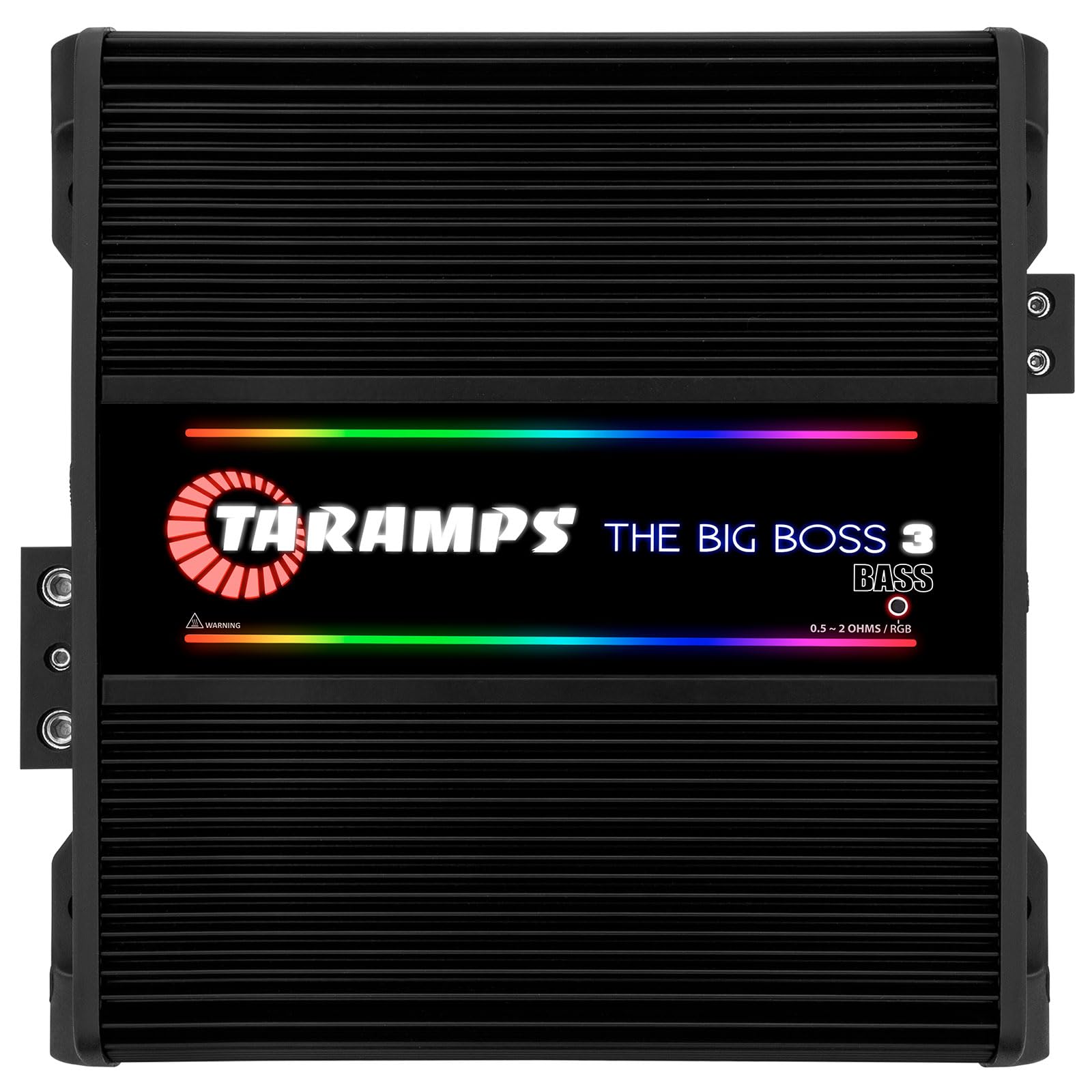 Taramps The Big Boss 3 Bass Black Amplifier 3000 Watts RMS 0.5 to 2 Ohms Multi Impedance, Amp Class D Monoblock, 108 RGB Effects, Crossover, Bass Boost, Car Audio System, Automatic Impedance, Smart 3k