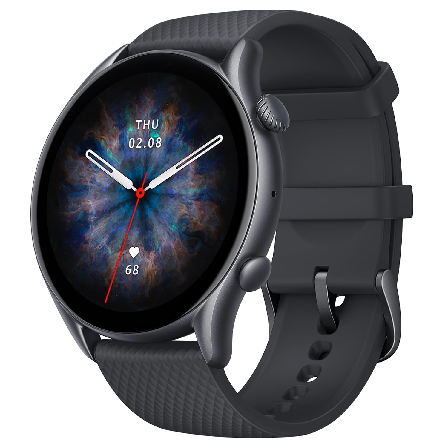 Amazfit GTR 3 Pro Smart Watch for Men 46mm, 14-Day Battery Life, GPS, Alexa Built-In, Bluetooth Calls, Fitness Tracker with 150+ Sports Modes, Sleep Heart Rate Tracking, for Android iPhone, Black