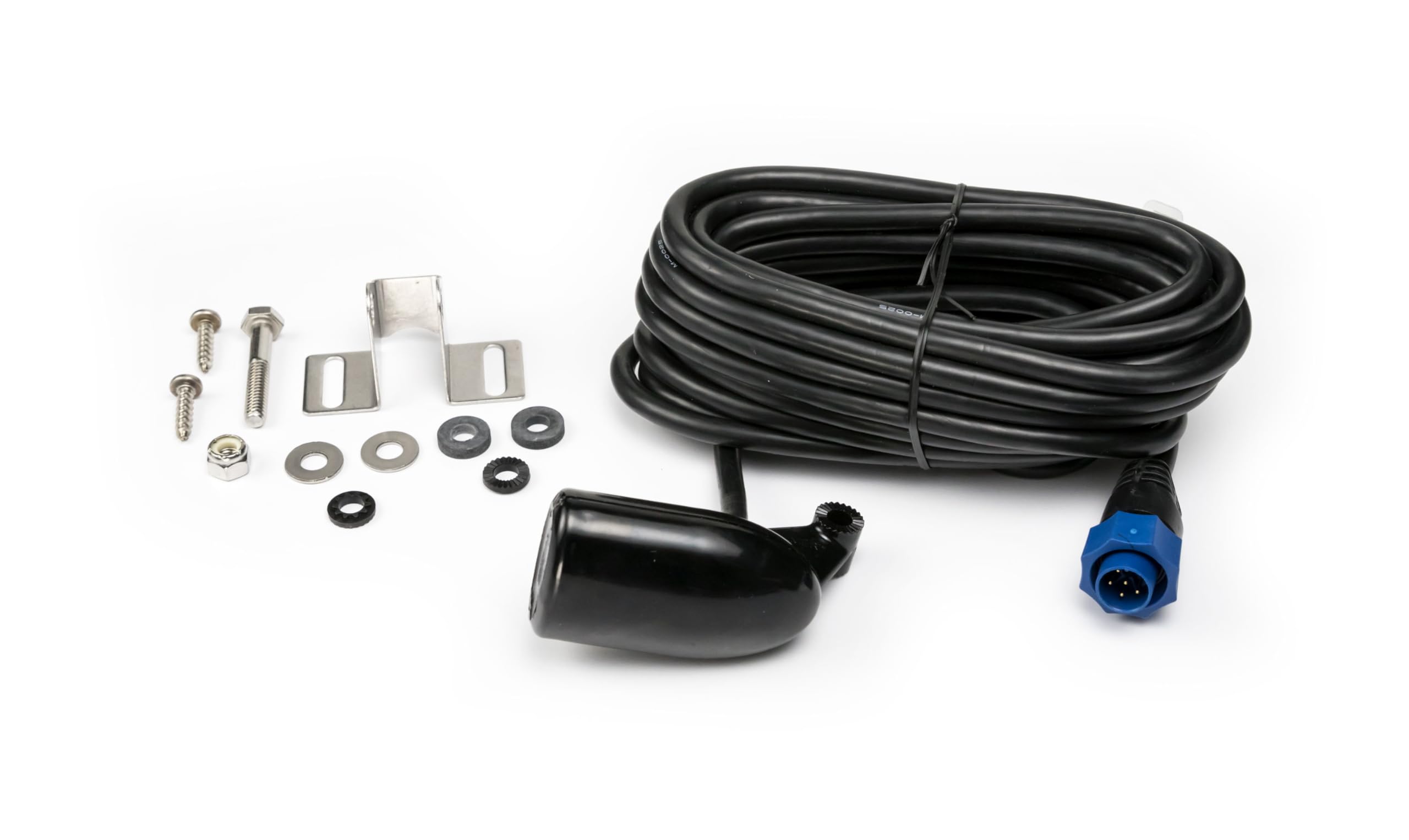 Lowrance 000-0106-72 Transom-Mount 83/200 kHz Skimmer Transducer with Built-in Temp, Black