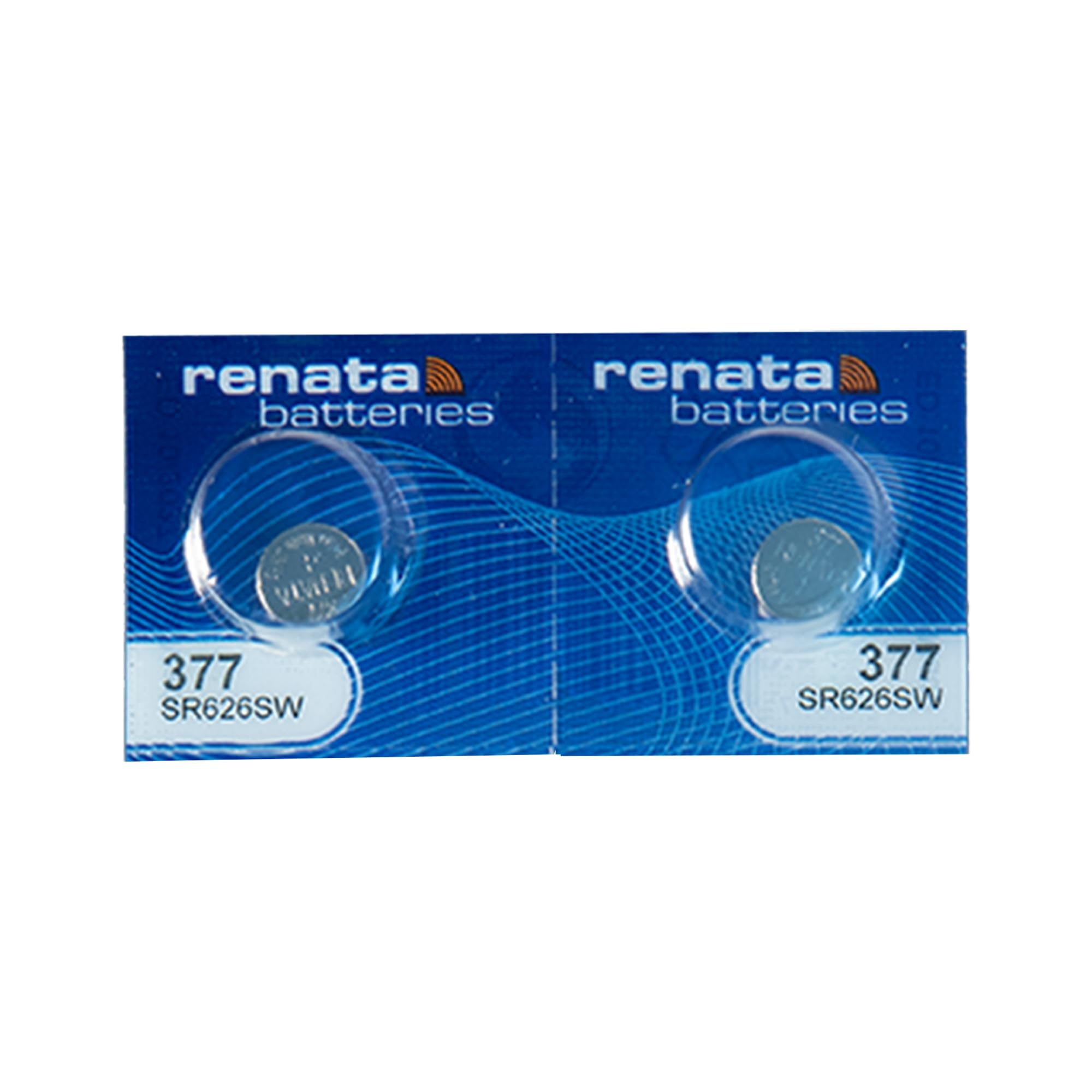 Renata 377 SR626SW Batteries - 1.55V Silver Oxide 377 Watch Battery (2 Count)