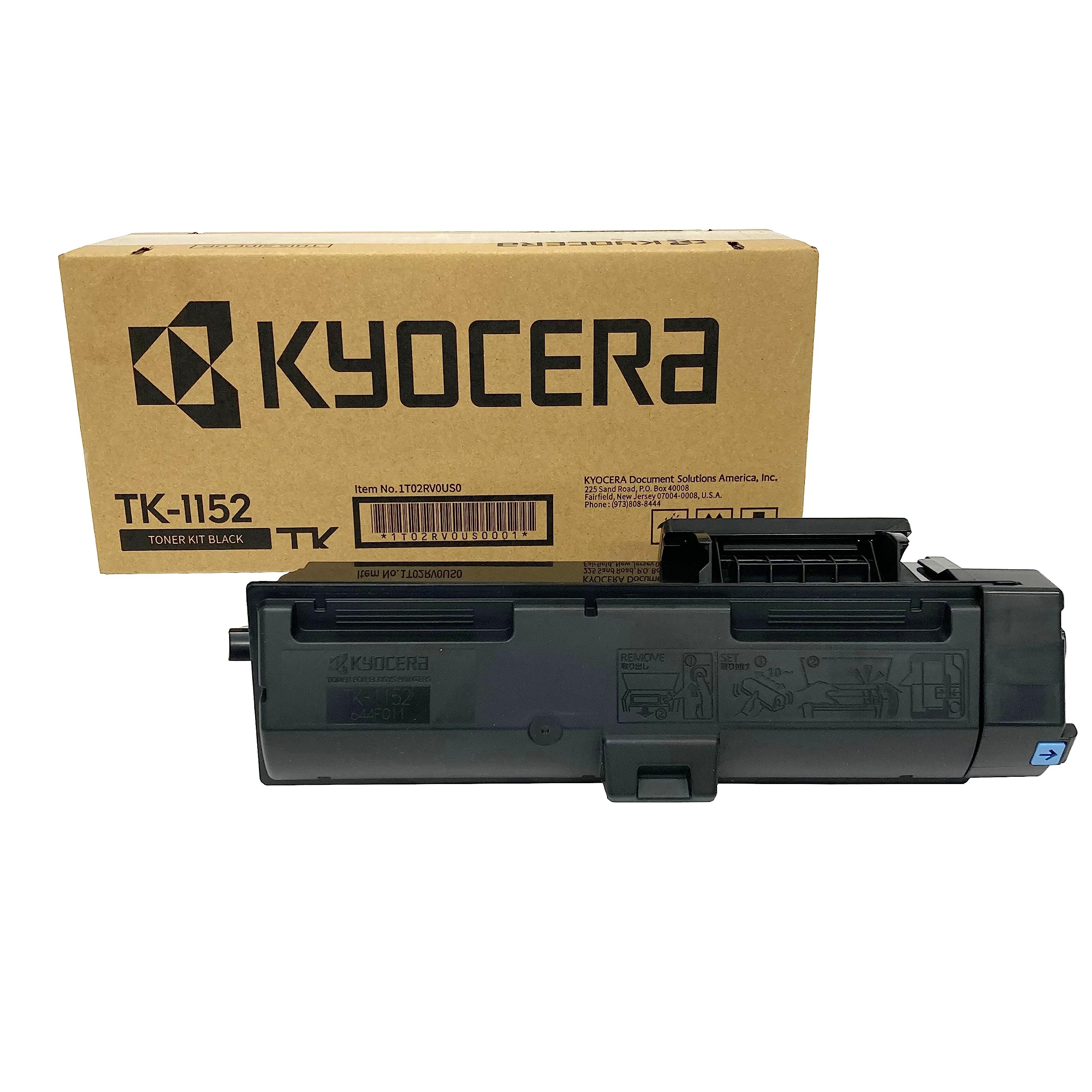 KYOCERA TK-1152 Black Toner Cartridge for P2235dn / P2235dw / M2135dn / M2135dw / M2635dw Model Laser Printers (1T02RV0US0)