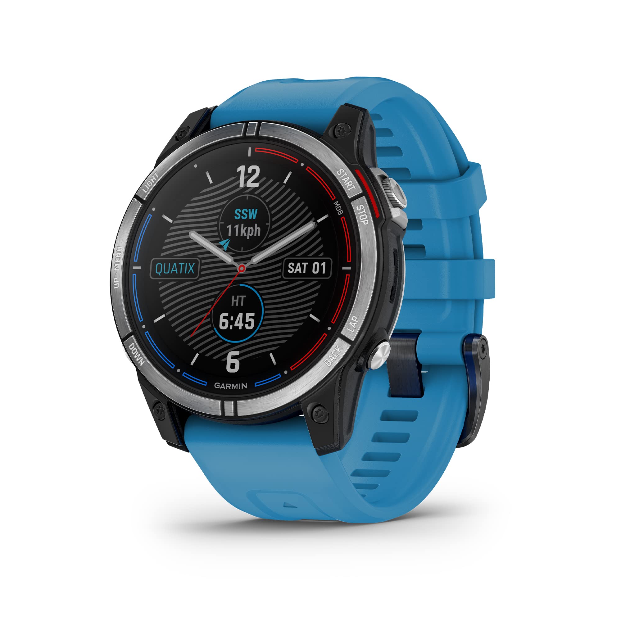 Garmin quatix® 7 Standard Edition, Marine GPS Smartwatch, Tide Changes and Anchor Drag Alerts, Waypoint Marking