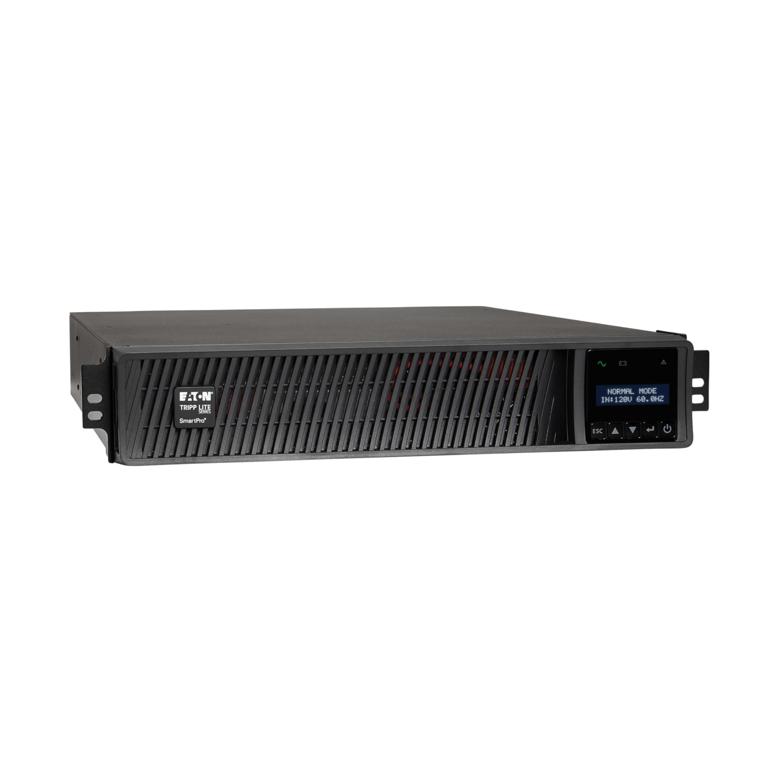 Tripp Lite Series SMART1500RMXL2U 1500VA Smart UPS Back Up, Sine Wave, 1440W, 8 Outlets, 2U Rackmount, Extended Run & Network Card Option, LCD, USB, 3-Year Warranty & $250,000 Insurance