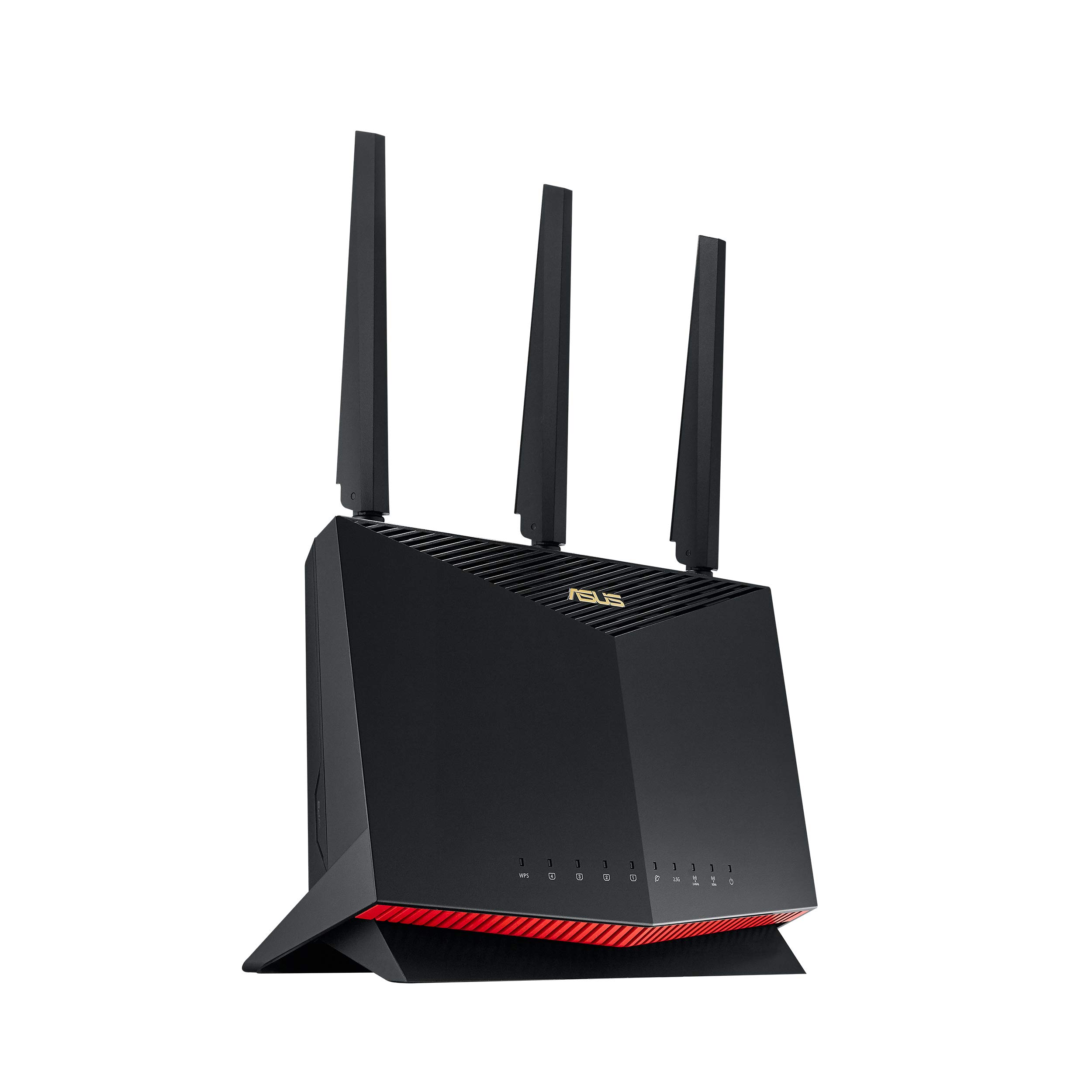 ASUS RT-AX86U Pro (AX5700) Dual Band WiFi 6 Extendable Gaming Router, 2.5G Port, Mobile Game Mode, Port Forwarding, Subscription-Free Network Security, VPN, AiMesh Compatible (Renewed), BLACK