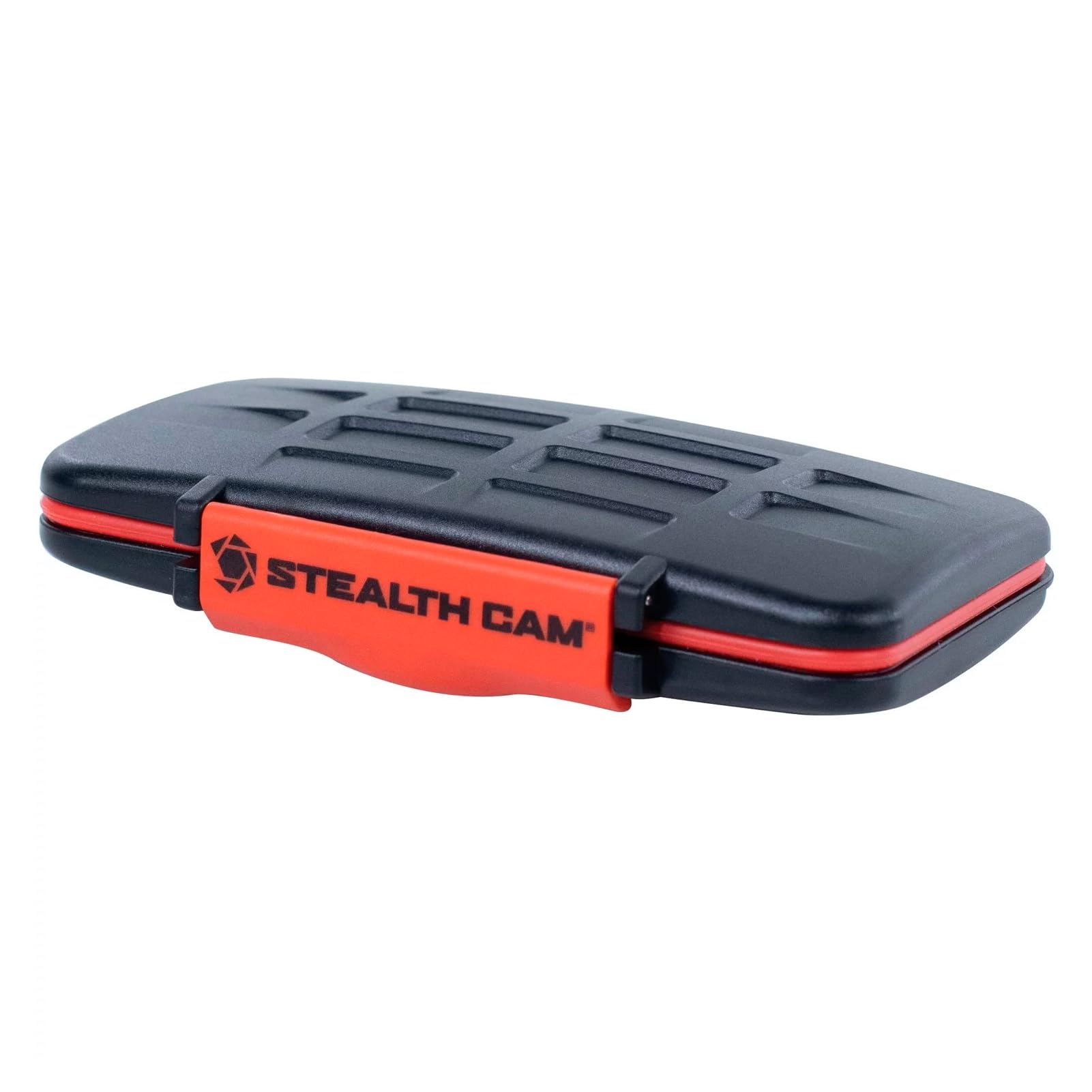 STEALTH CAM Anti-Shock Dust-Proof Waterproof Protective Ergonomic Rubber Sealed ABS-Plasic Shell Memory Card Storage Case - Holds 12 SD & 12 MicroSD Cards