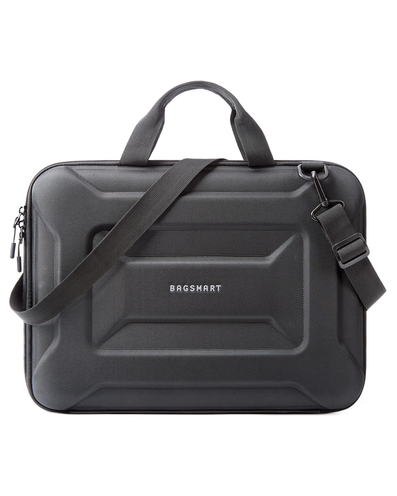 BAGSMART 15.6-16 inch Laptop Computer Case with Strap,Shockproof Waterproof Laptop Bag with Sturdy Handle,Carrying Laptop Sleeve for 15" Dell,HP,MacBook Pros，Black