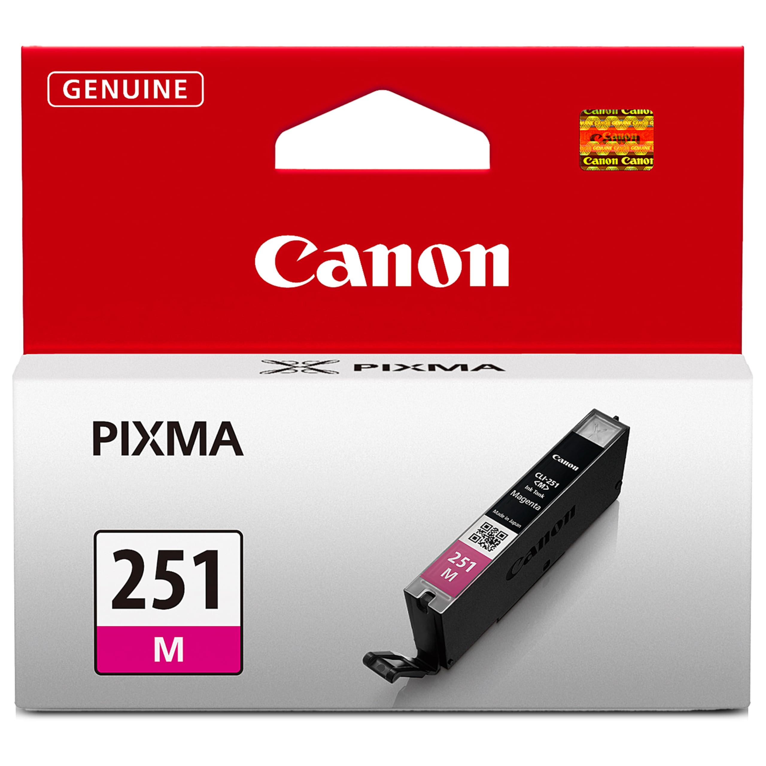Canon CLI-251 Genuine Magenta Ink Tank, Compatible with MG6320, IP7220 & MG5420, MX922, MG5520, MG6420, MG7120, iX6820, iP8720, MG7520, MG6620, and MG5620 Printers