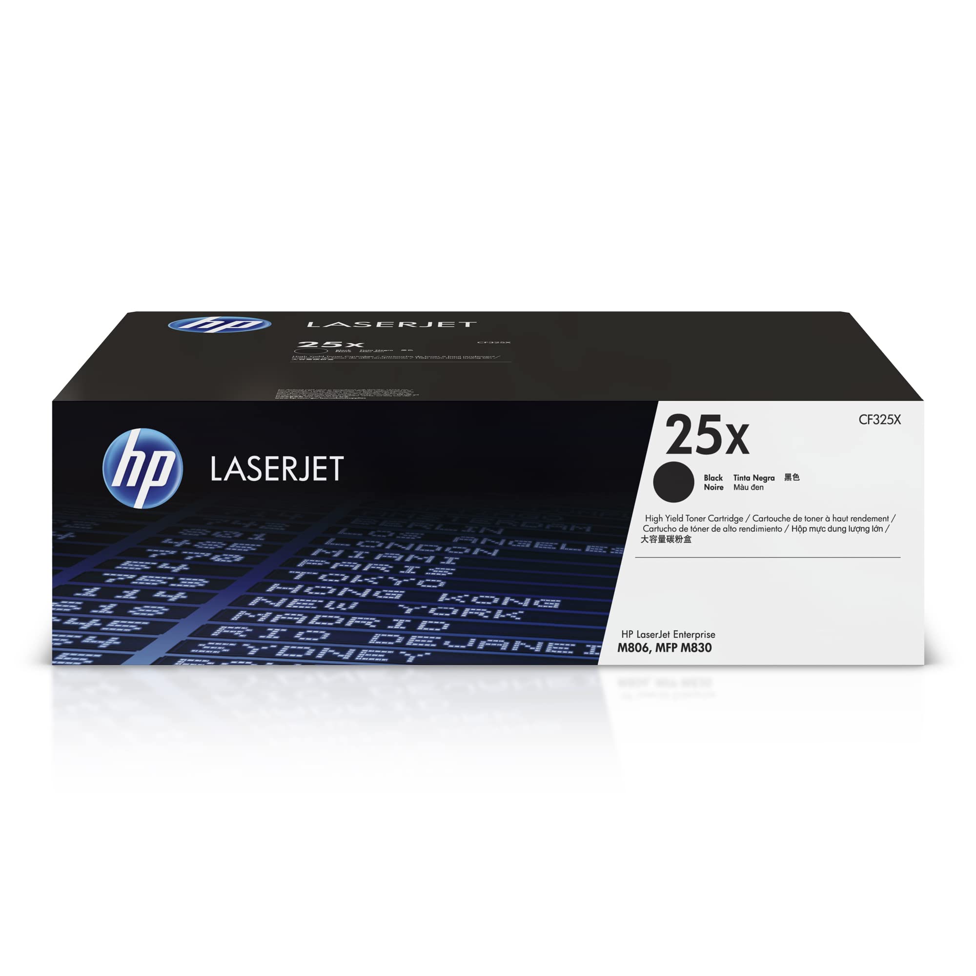 HP 25X Black High-yield Toner Cartridge | Works with HP LaserJet Enterprise Flow M830 Series, HP LaserJet Enterprise M806 Series | CF325X