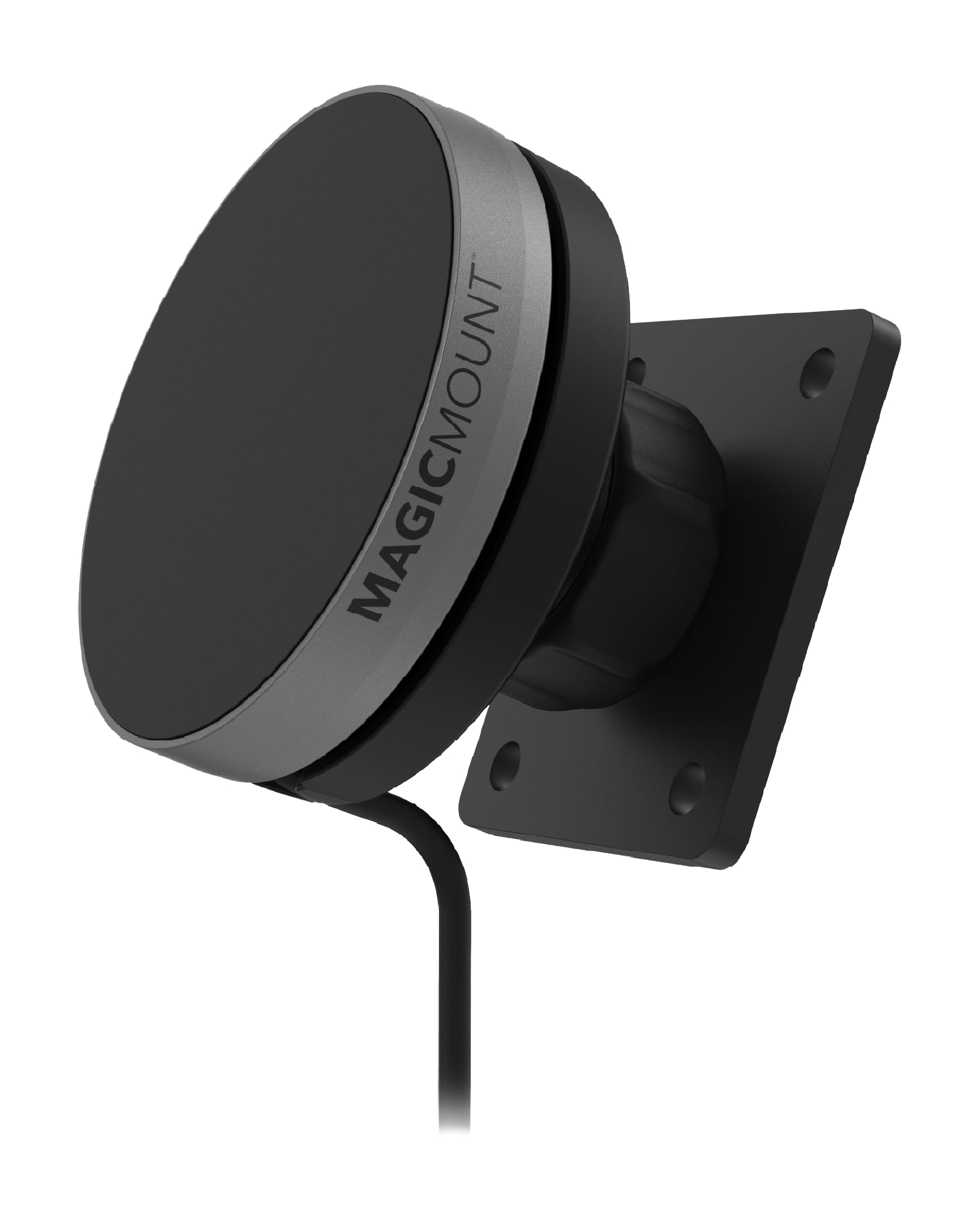Scosche Qi2 Wireless MagSafe Car Mount Charger, 15W Magnetic Cell Phone Holder for Car with AMPS Mounting Plate for ProClip Vehicle Specific Mount Bases Compatible with iPhone, Samsung (Base Required)