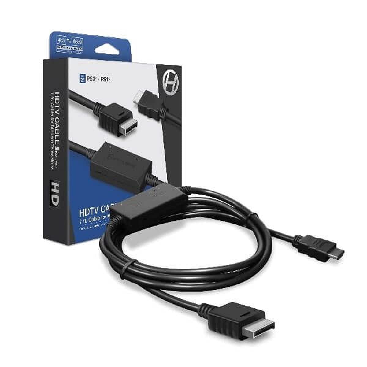 Hyperkin HDTV Cable for PS1/PS2 – Retro Gaming HDMI Adapter for PlayStation 1 & 2 (Phat & Slim) – Plug & Play Classic Games in 720p on Modern HDTVs – Clear Video & Audio - Component Video Supported