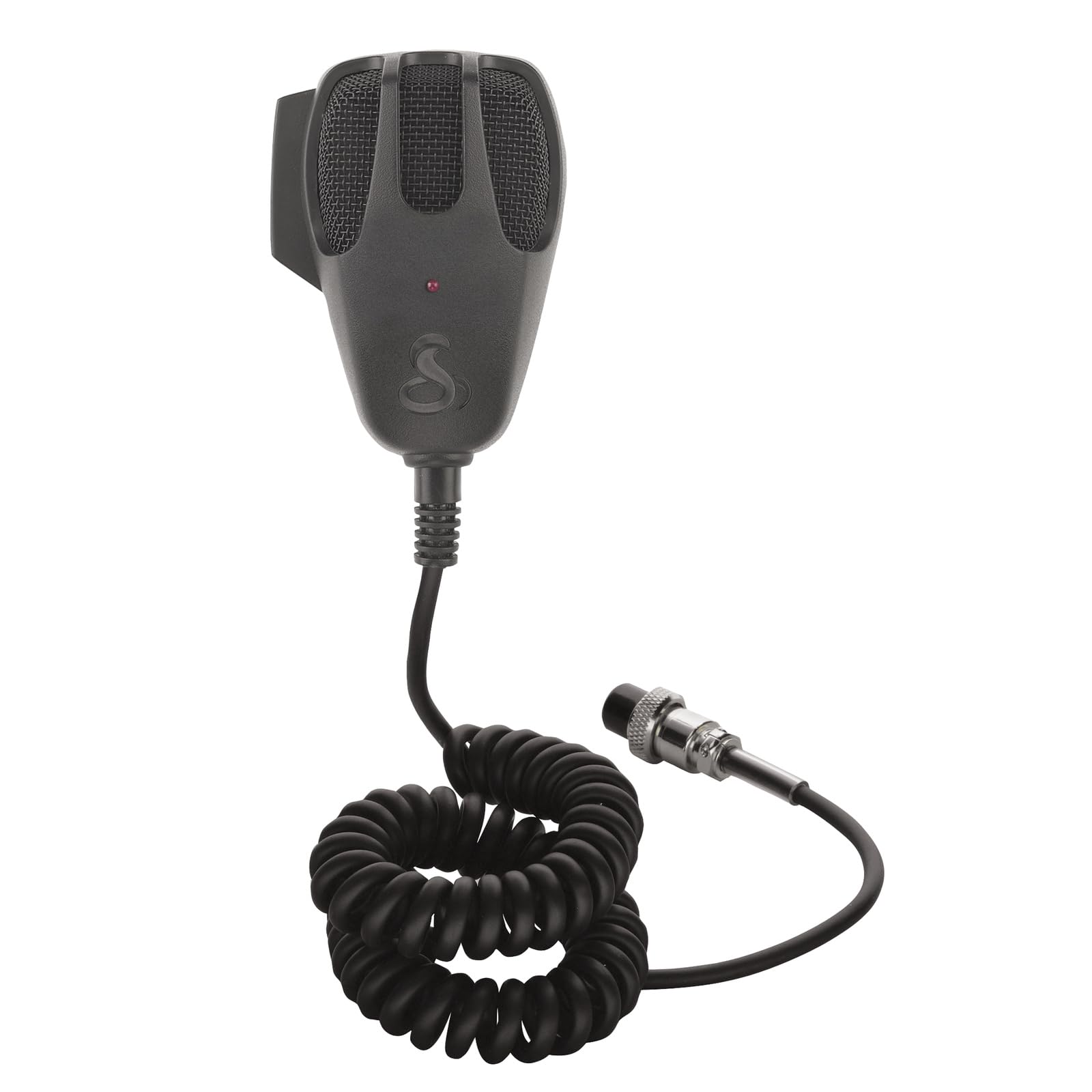 Cobra HG M73 Premium Dynamic Replacement CB Microphone (Black) – 4 Pin Connector, 9 Foot Cord, Heavy Duty ABS Shell, Wire Mesh Grille, Left Side Push To Talk, Chrome Connector