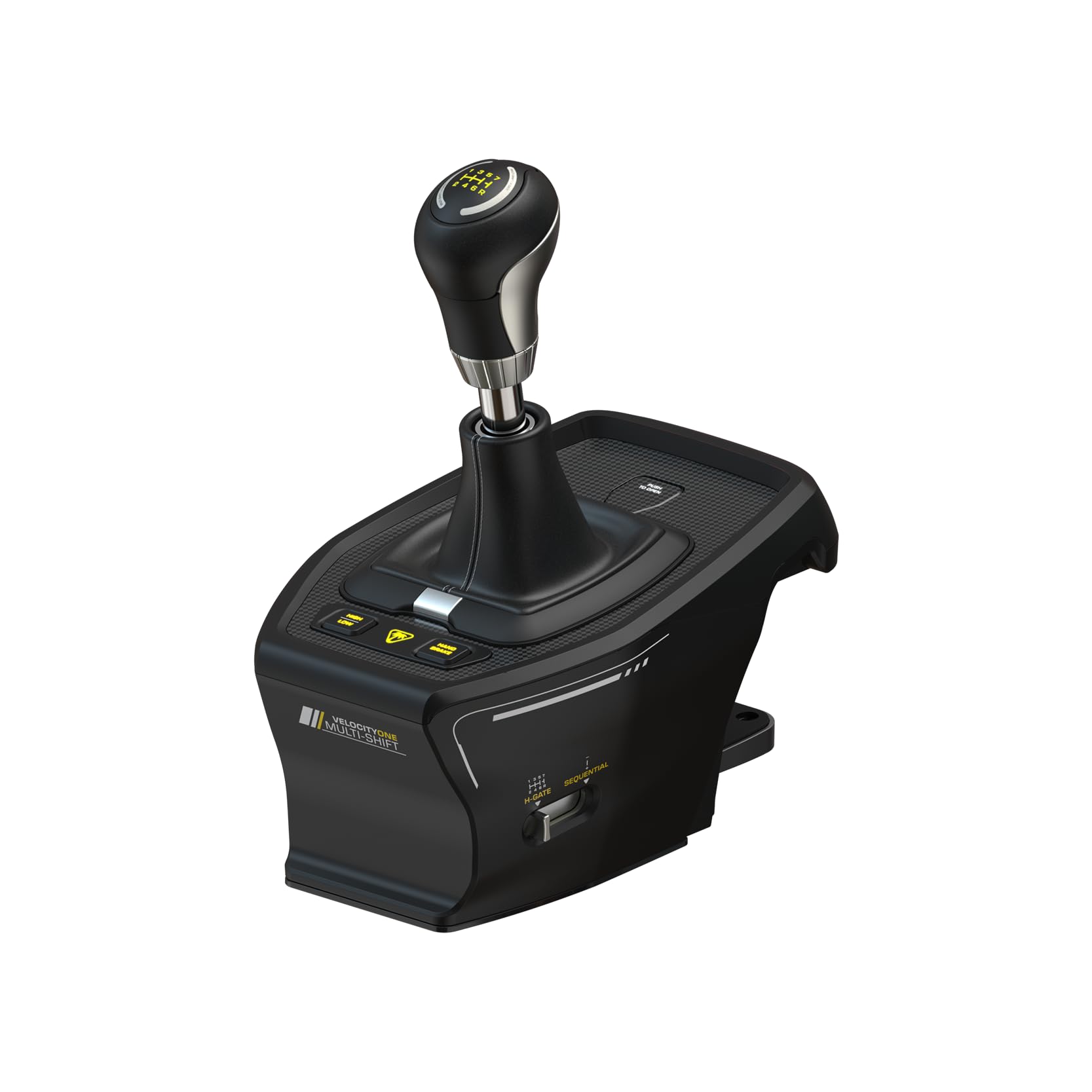 Turtle Beach VelocityOne Multi-Shift Sim Racing Shifter & Handbrake for Windows PC, Xbox Series X|S & Xbox One – 7-Gear + R H-Gate & Sequential Shifter, Handbrake, Hall-Effect Magnetic Sensors – Black