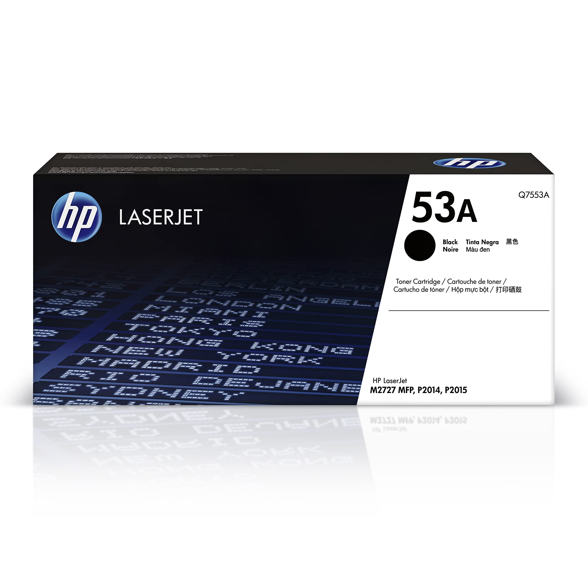 HP 53A Black Toner Cartridge | Works with HP LaserJet P2014, P2015 Series; HP LaserJet M2727 MFP Series | Q7553A