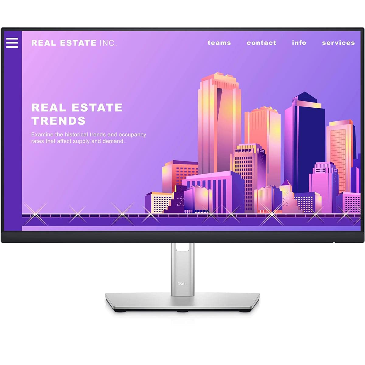 Dell 24 Monitor - P2422H - Full HD 1080p, IPS Technology, Comfortview Plus Technology (Renewed) Black