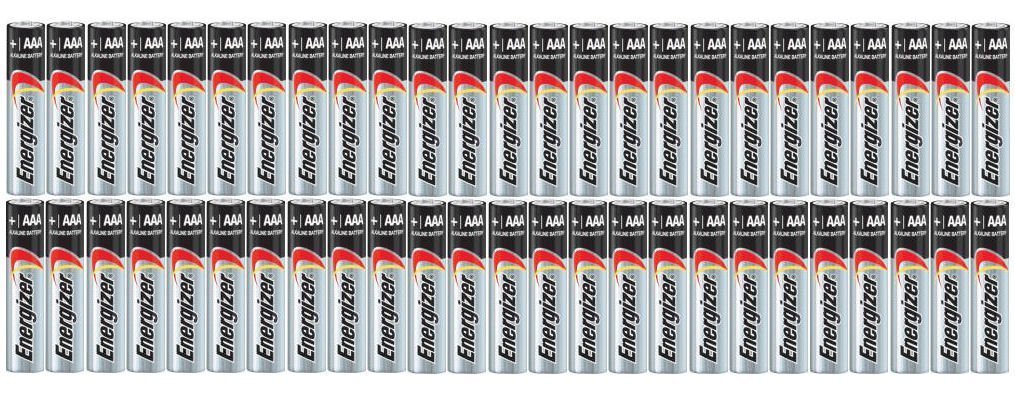 Energizer AAA Max Alkaline E92 Batteries Expiration 12/2024 or Later, 50 Count
