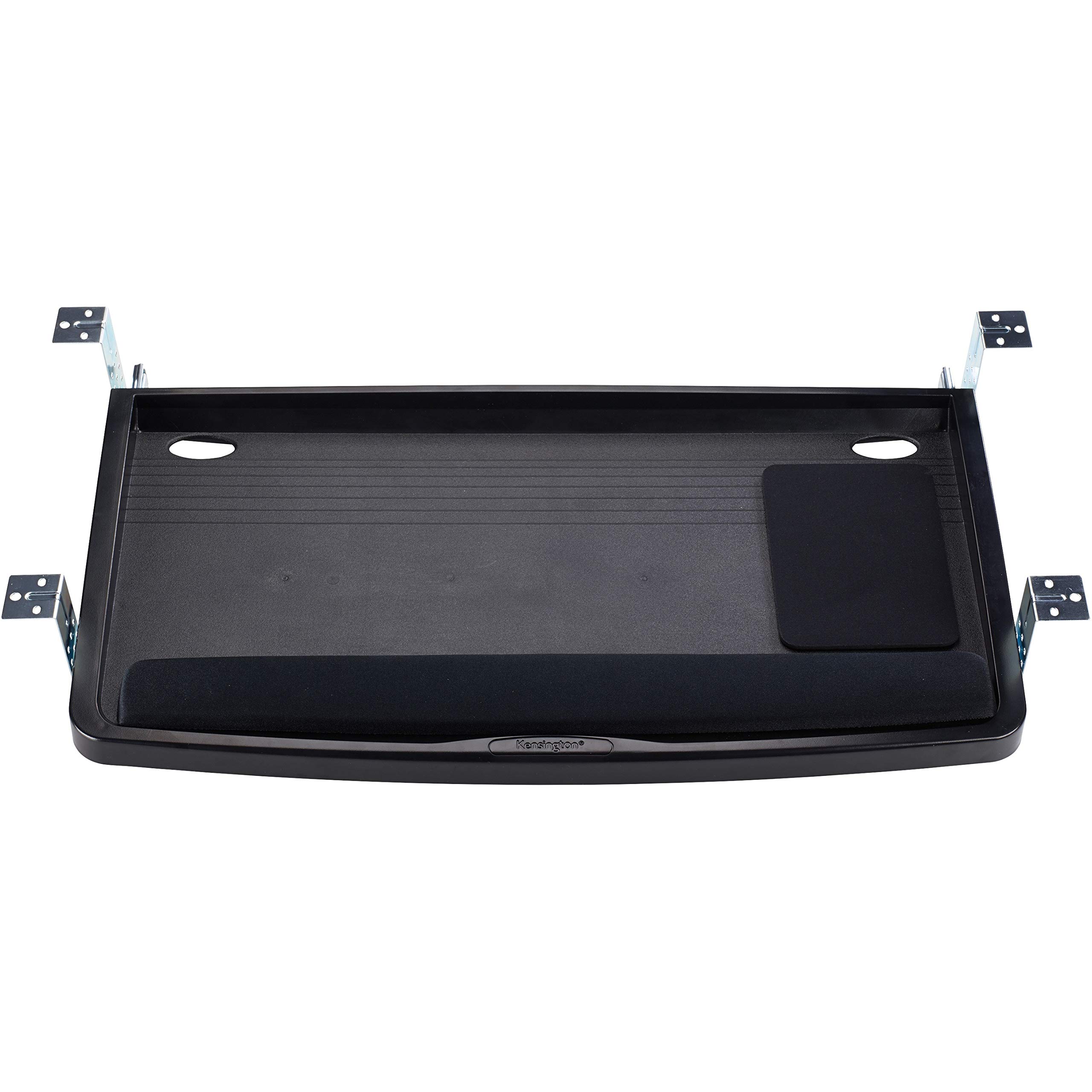 Kensington Keyboard Tray Under Desk, SmartFit Ergonomic Slide-Out Keyboard Drawer with Cable Management, Extra-Wide Height Adjustable Keyboard Holder, 24.5" x 11.75", Black K60004US
