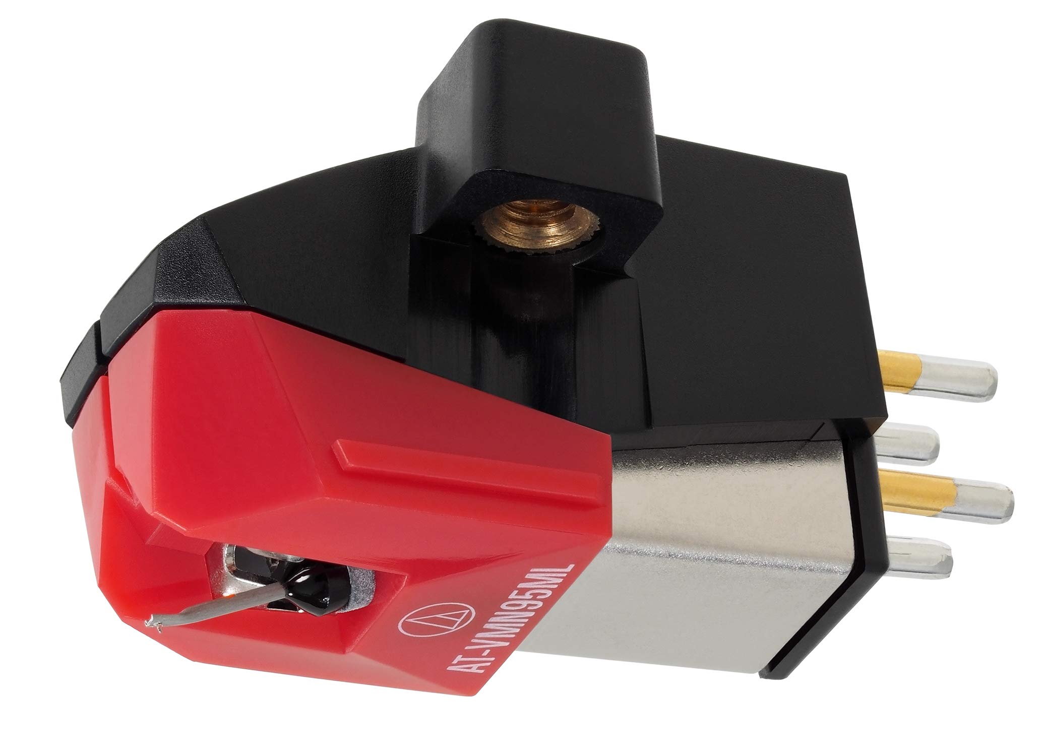 Audio-Technica AT-VM95ML Dual Moving Magnet Turntable Phono Cartridge (Red)