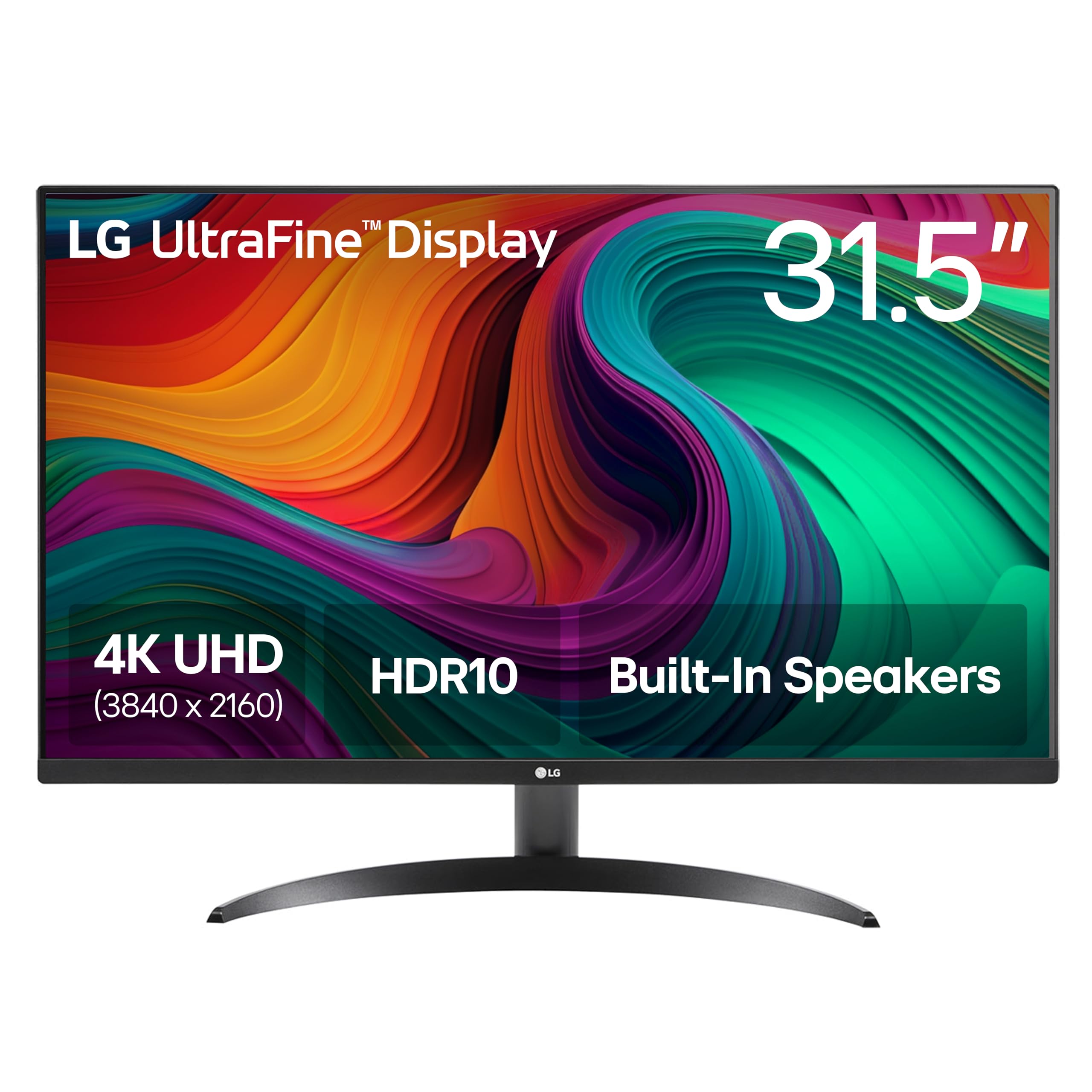 LG 32UR500K-B Ultrafine 32-inch 4K UHD (3840x2160) Computer Monitor HDR10 Built-in Speaker x2 OnScreen Control Reader Mode Flicker Safe Borderless Design HDMIx2 DisplayPort Black