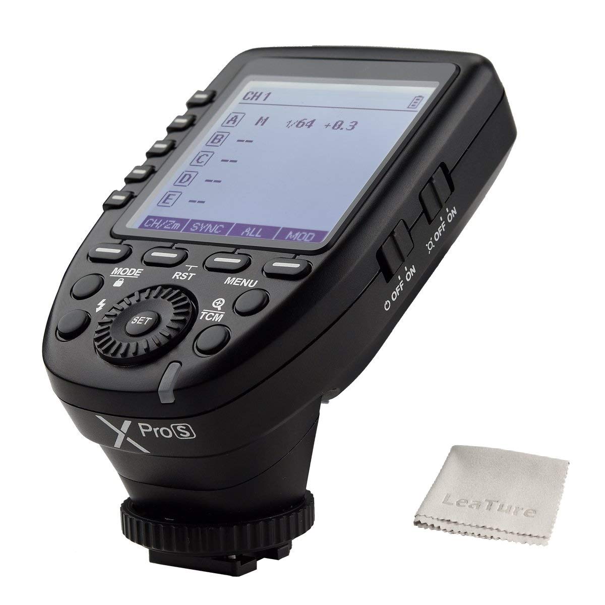 Godox XPro-S Compatible for Sony TTL Wireless Flash Transmitter Trigger 1/8000s HSS TTL-Convert-Manual Function Large LCD Screen Slanted Design 11 Customizable Functions 5 Dedicated Group Buttons