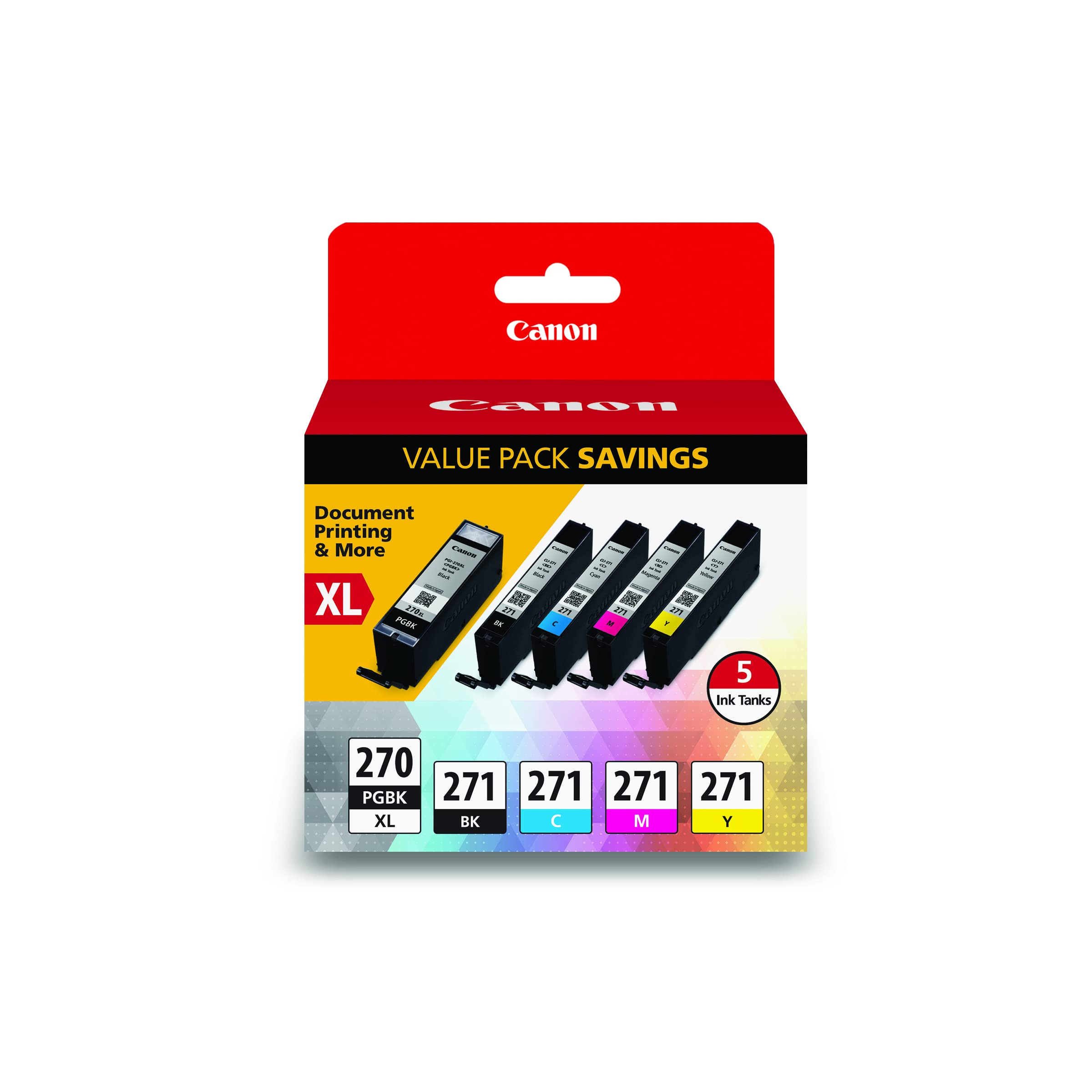 Canon PGI-270XL/CLI-271 5 Color Value Pack