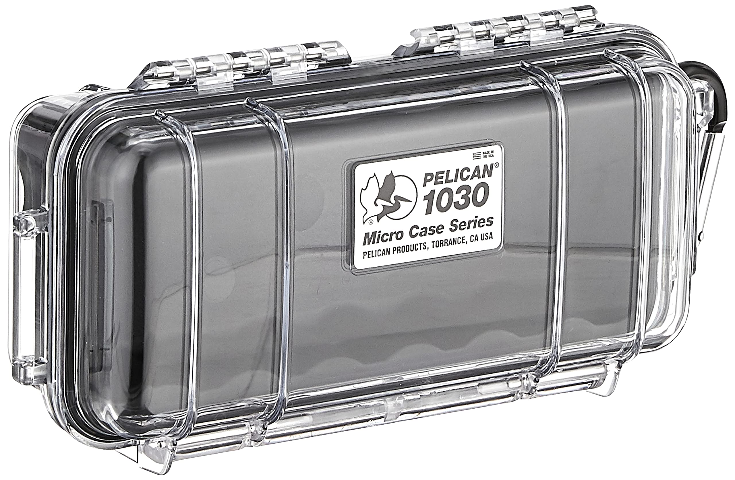 Pelican 1030 Micro Case (Black/Clear)