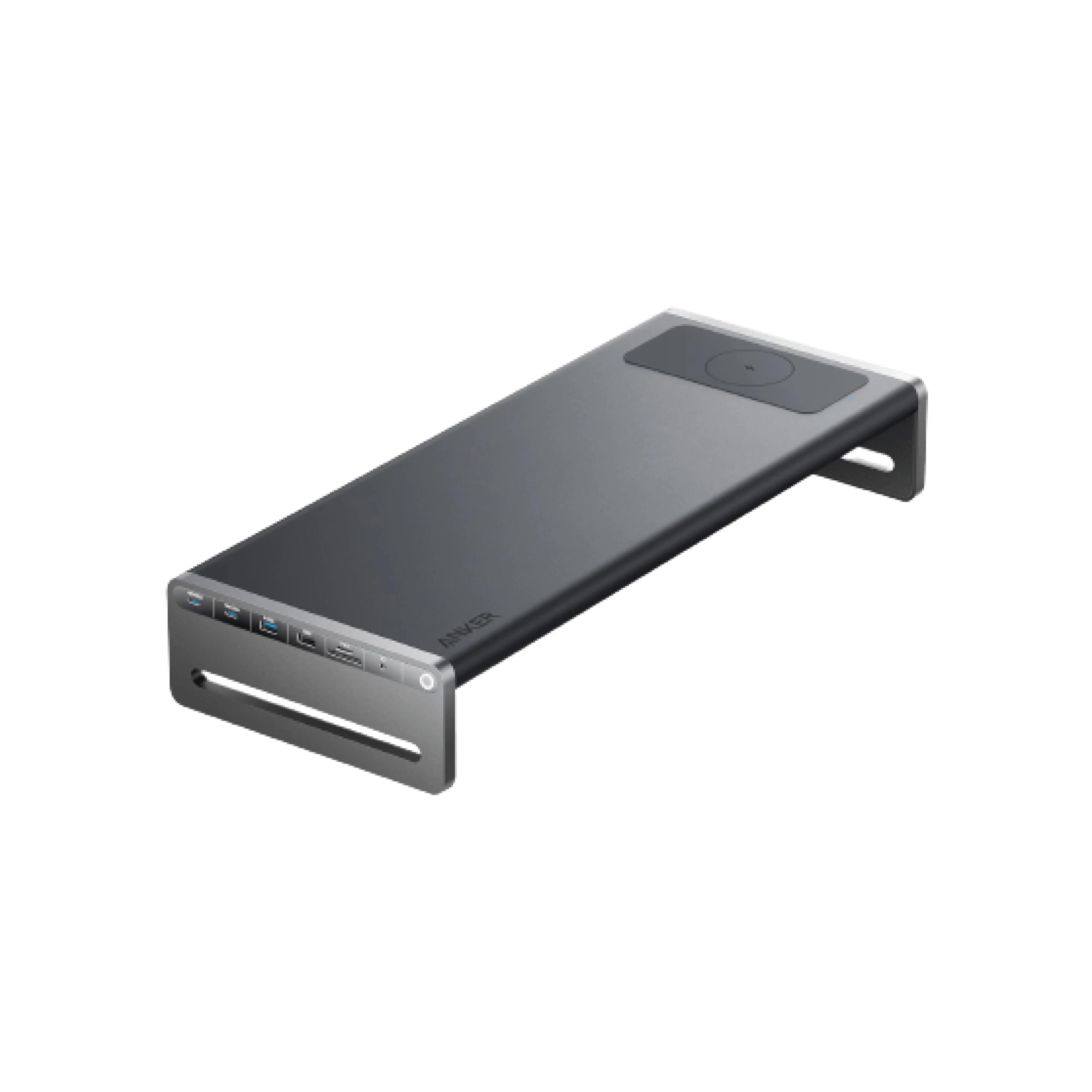 Anker 675 USB-C Docking Station: 12-in-1 Monitor Stand with 100W Charging, Wireless Charger, 4K HDMI, SD/microSD Slots, Ethernet, USB-C/A Ports for Laptop and Phone Connectivity