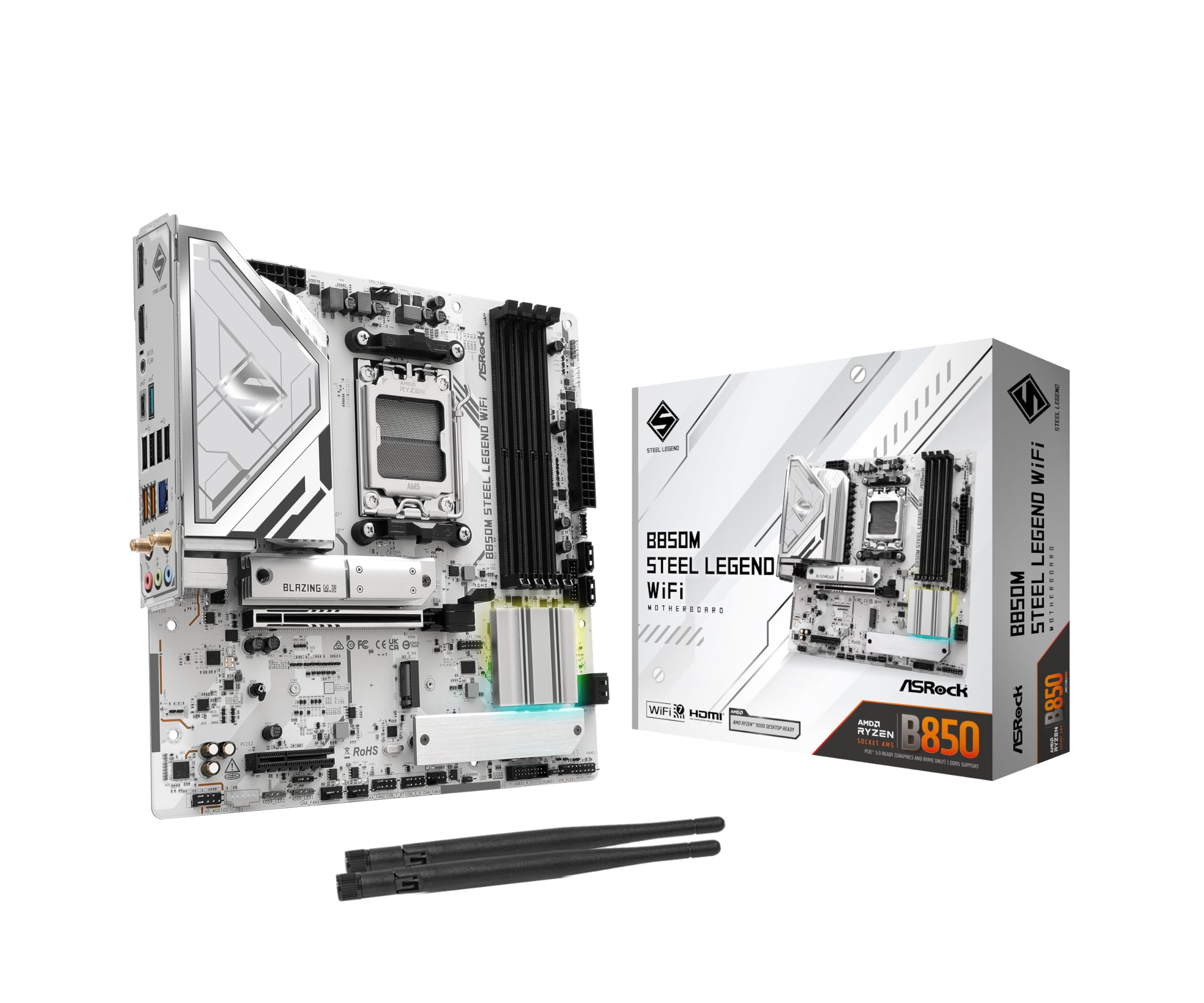 ASRock AMD AM5 B850M Steel Legend WiFi