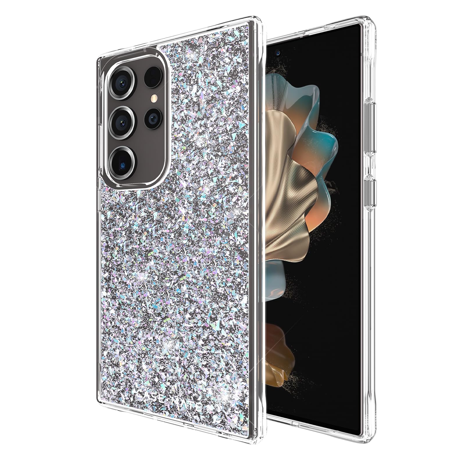 Case-Mate Samsung Galaxy S24 Ultra Case [6.8"] [12ft Drop Protection] [Wireless Charging] Twinkle Disco Phone Case for Samsung Galaxy S24 Ultra - Luxury Bling Glitter, Anti-Scratch, Shockproof, Slim