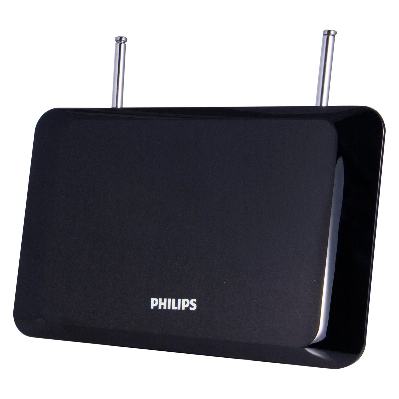 Philips Indoor TV Antenna, Perfect Home Decor, Digital, HDTV Antenna, Smart TV Compatible, 4K 1080P VHF UHF, 6Ft Coaxial Cable, Dipoles, Black, SDV1227B/27