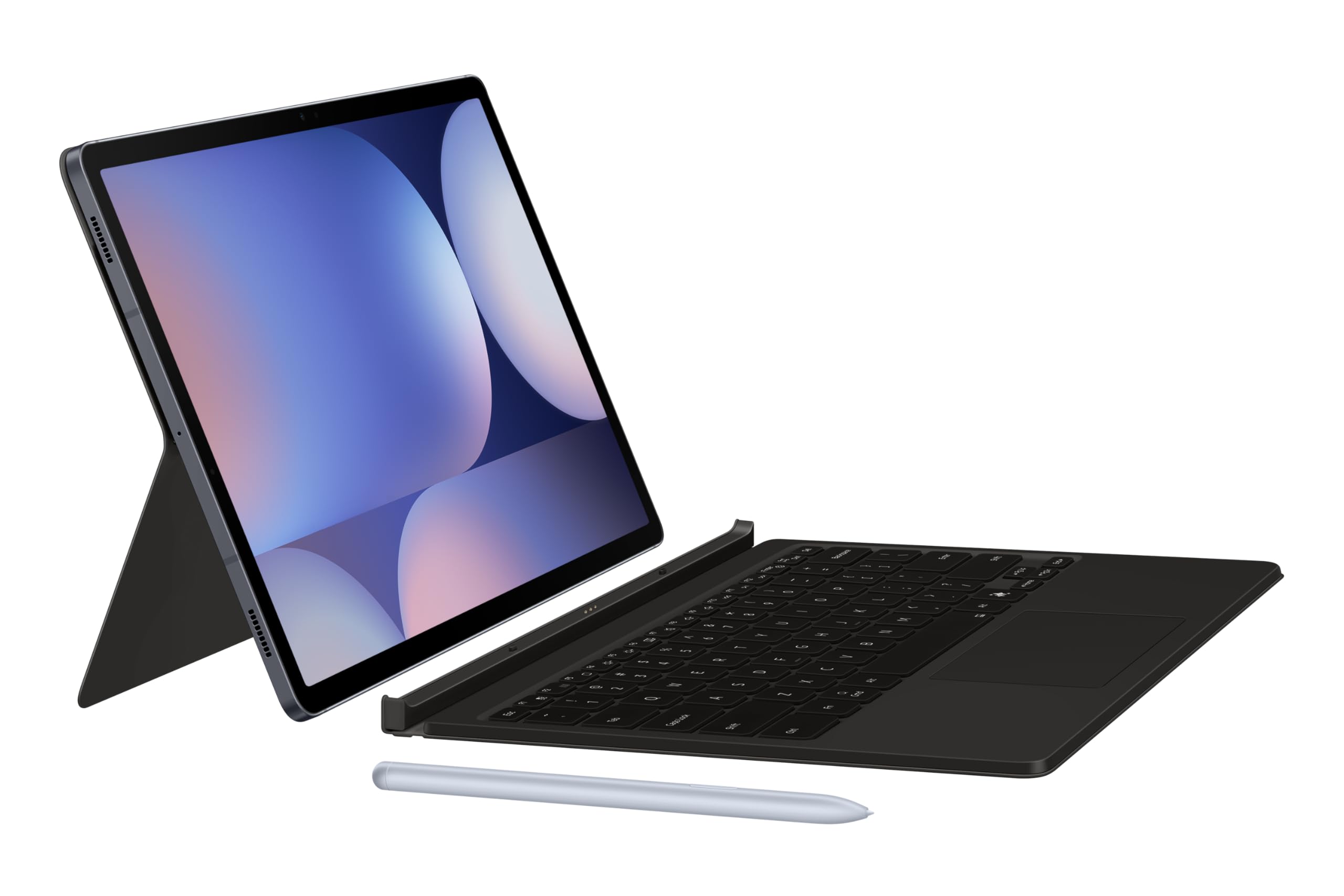 Samsung Galaxy Tab Book Cover Keyboard Ai Key for Galaxy Tab S10 Ultra & S9 Ultra, Detachable Platform, PC-Like Experience, Wireless Keyboard Sharing, International Version, Black