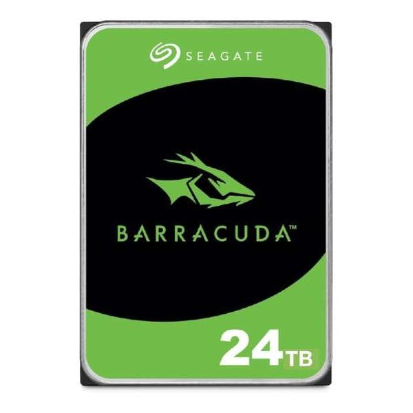 Seagate Barracuda 24TB Internal Hard Drive, 7200 U/Min, 512MB Cache, SATA 6Gb/s, 3.5" (ST24000DM001)