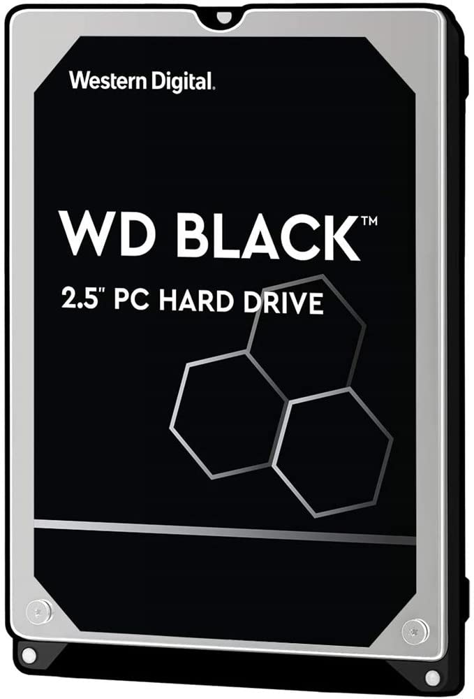 Western Digital 1TB WD Black Performance Mobile Hard Drive - 7200 RPM Class, SATA 6 Gb/s, 64 MB Cache, 2.5" - WD10SPSX, Mechanical Hard Disk