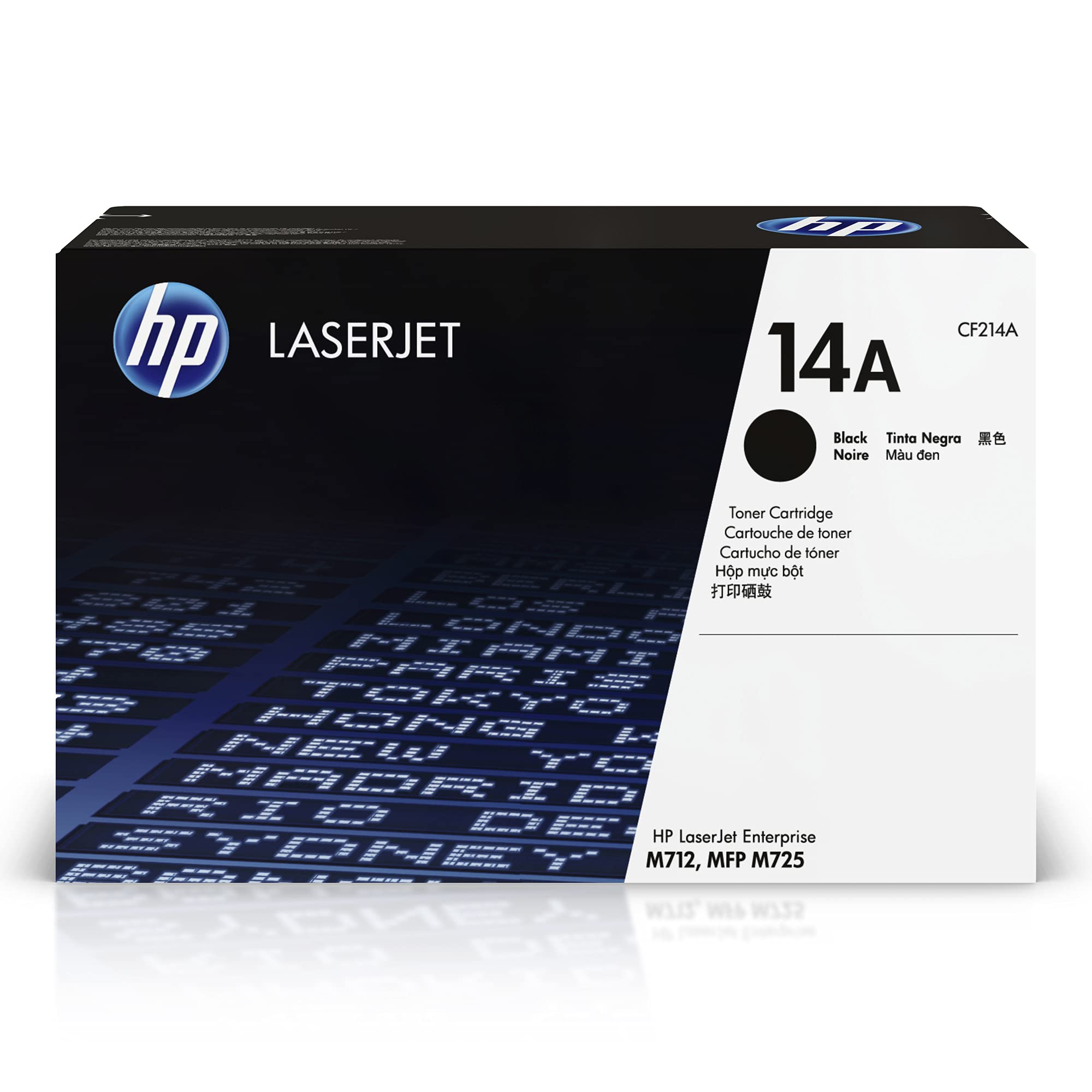 HP 14A Black Toner Cartridge | Works with HP LaserJet Enterprise M712 Series, HP LaserJet Enterprise MFP M725 Series | CF214A