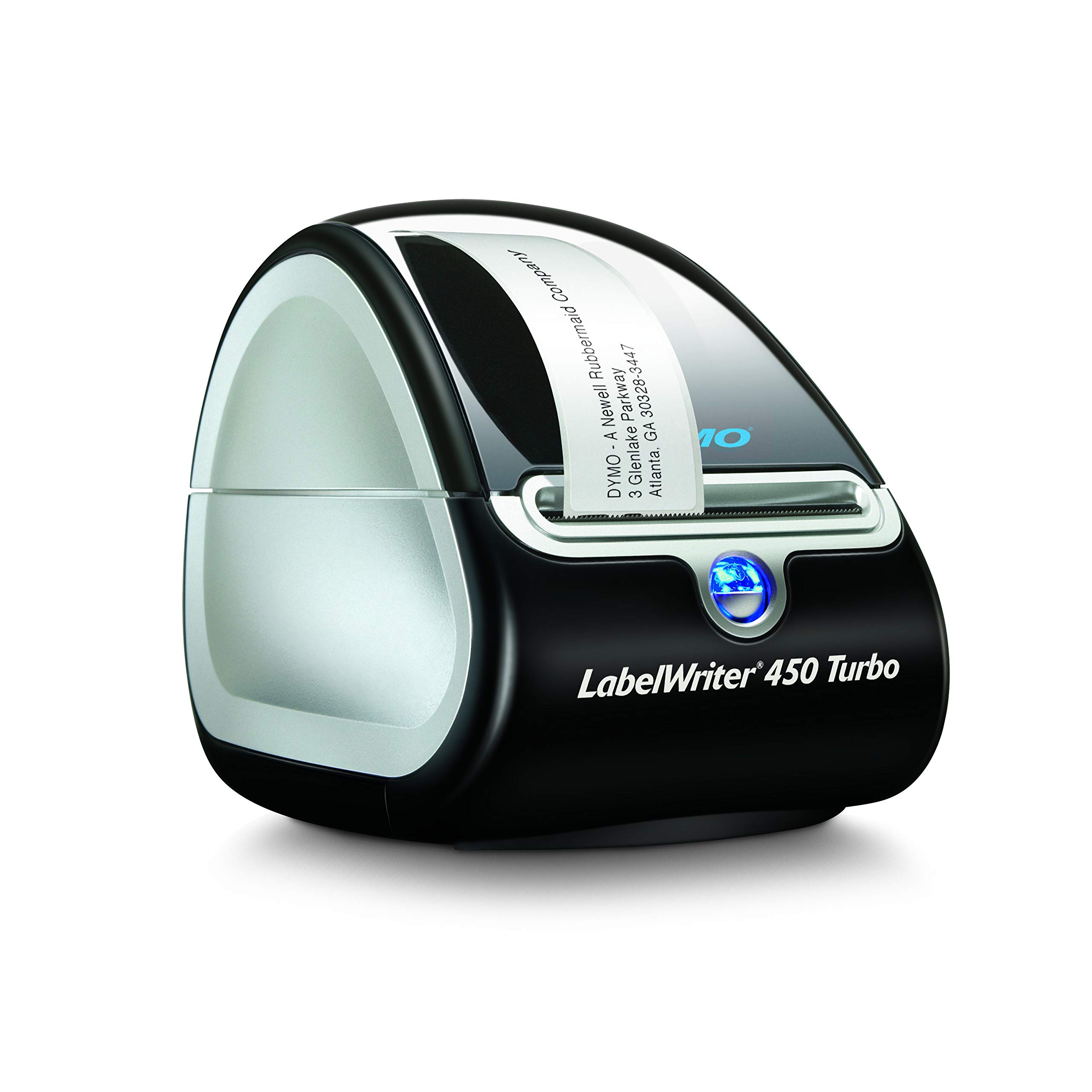 DYMO LabelWriter 450 Turbo Direct thermal 600 x 300DPI Black,Silver label printer (Renewed)