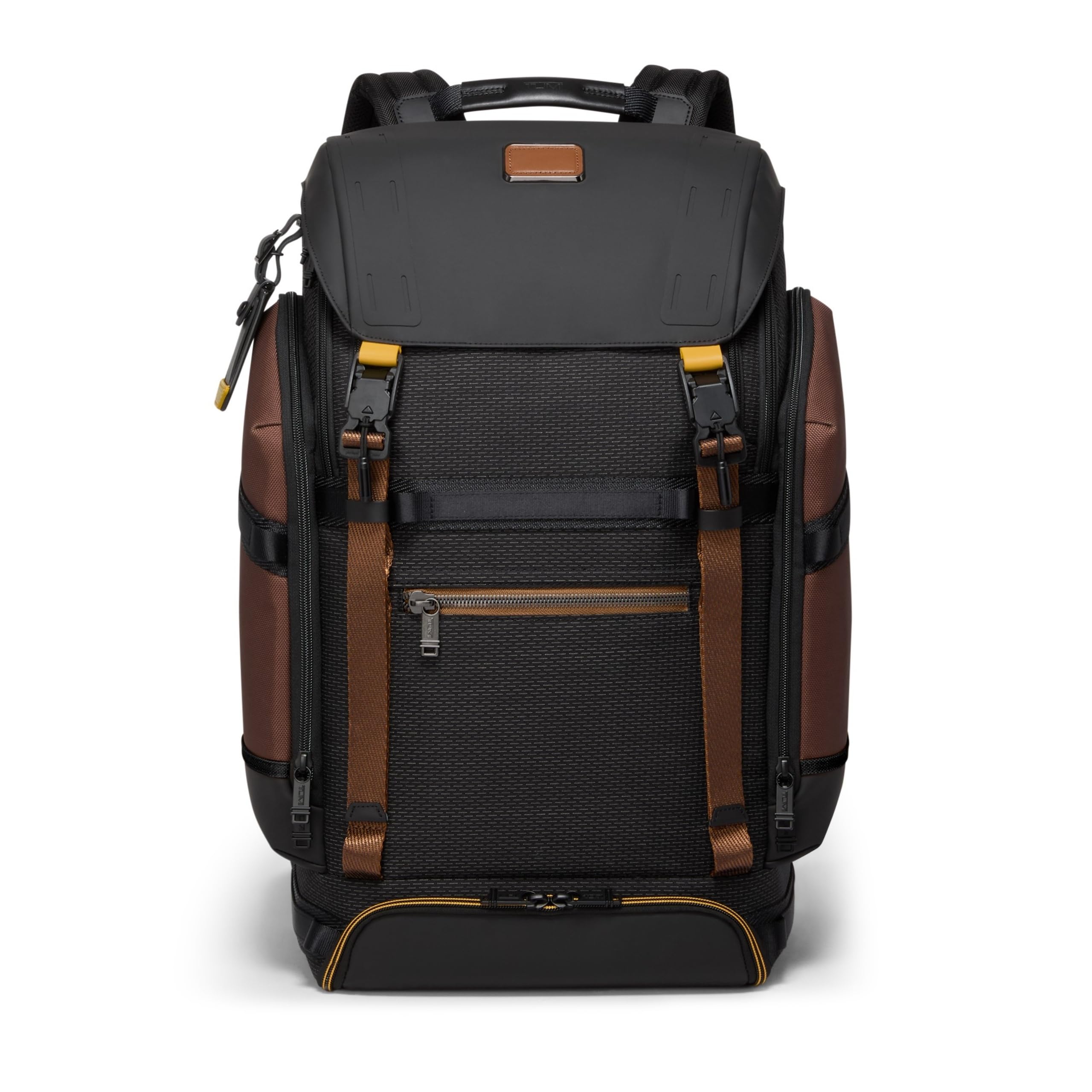 TUMI - Alpha Bravo Expedition Flap Backpack - Large Carry On Backpack - 21.0" X 12.5" X 7.5" - Fits up to 17" Laptop - Black Onyx