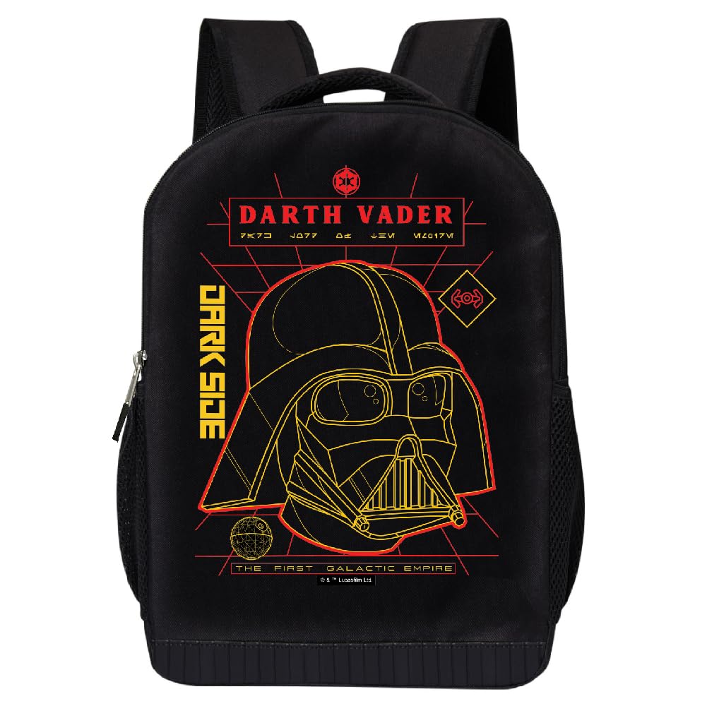 STAR WARS Lucasfilm Backpack Black Darth Vader 18 Inch Air Mesh Padded Bag