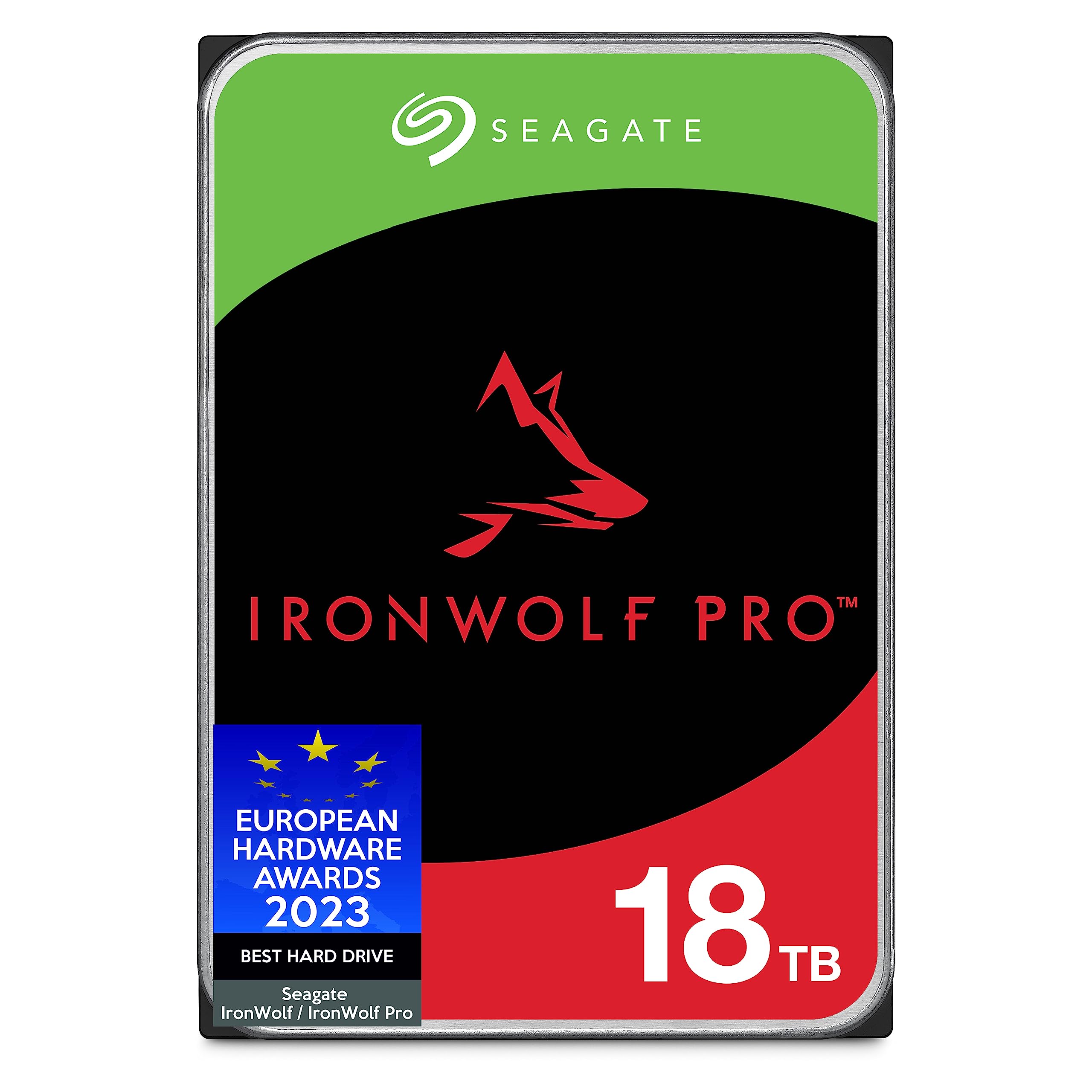 Seagate IronWolf Pro 18TB NAS HDD, ST18000NE000 SATA 6Gb/s 3.5" (Renewed)