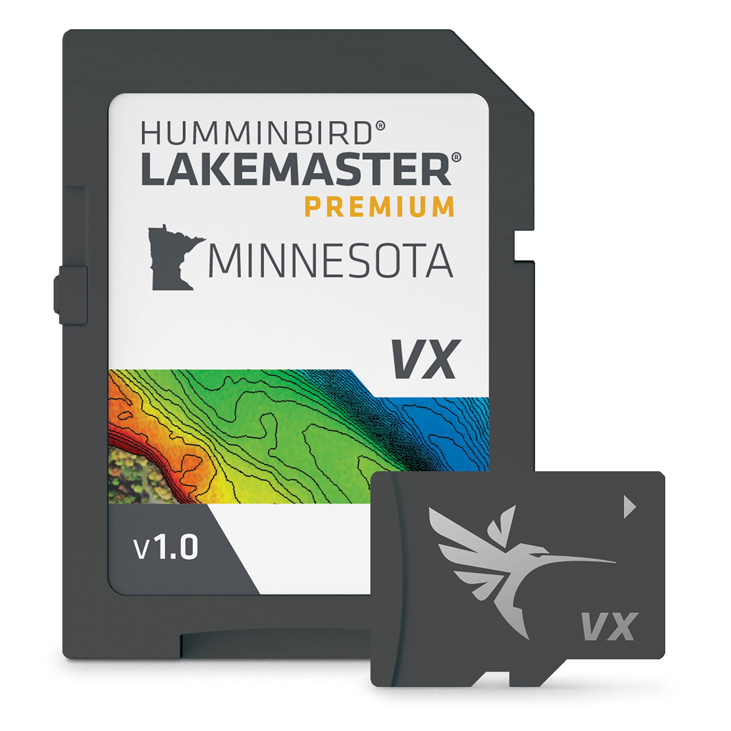 Humminbird LakeMaster Premium Minnesota V1 Map SD Card for Fish Finders