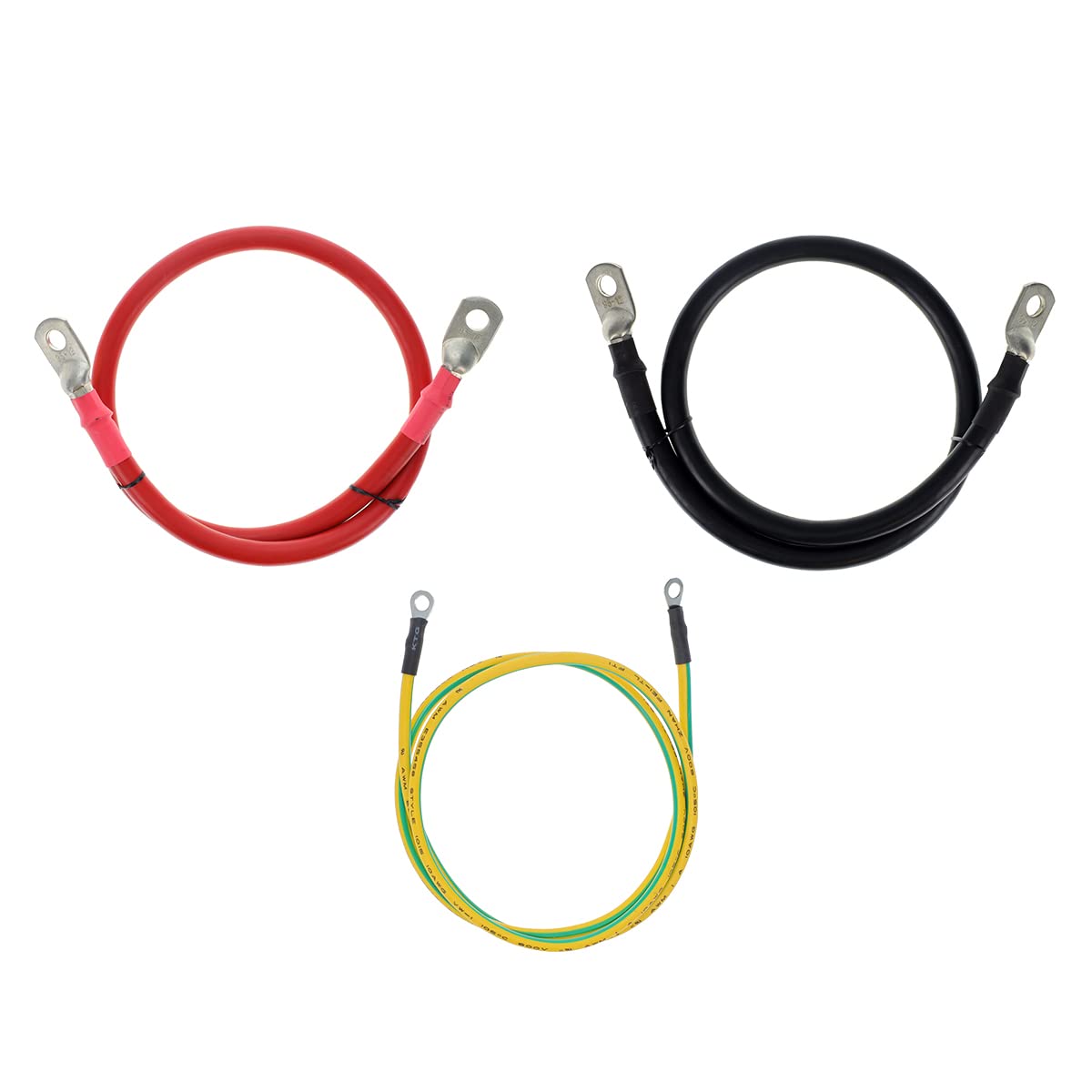 Cummins CMNIKT4 Installation Cable Kit for 4000 Watt and 5000 Watt Inverters 6ft Extension Cables with Ring Terminals